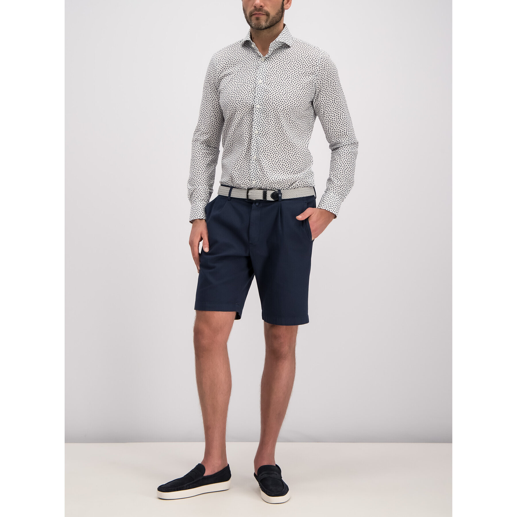 JOOP! Srajca 30014337 Bela Slim Fit - Pepit.si