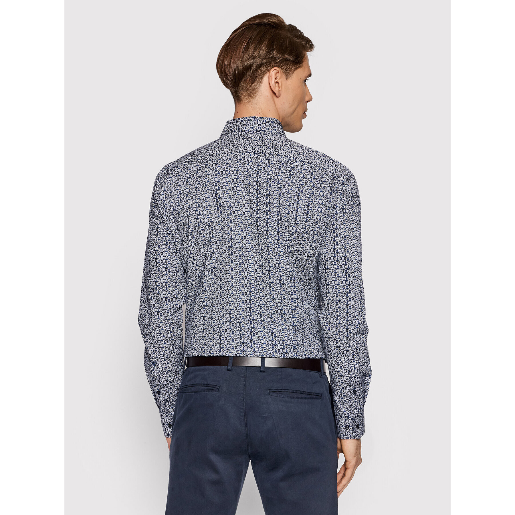 JOOP! Srajca 30017084 Mornarsko modra Slim Fit - Pepit.si