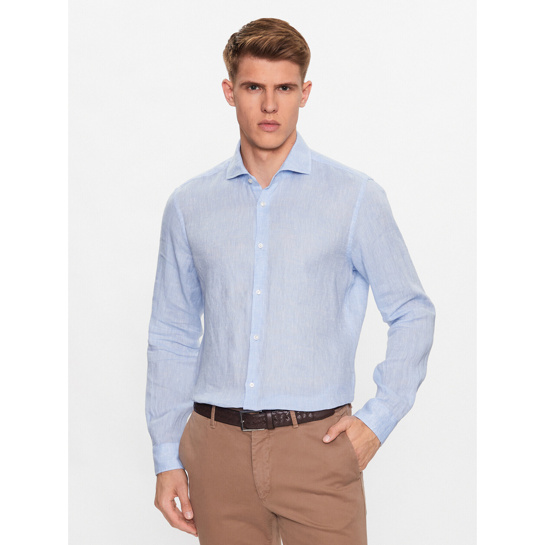 JOOP! Srajca 30036138 Modra Slim Fit - Pepit.si