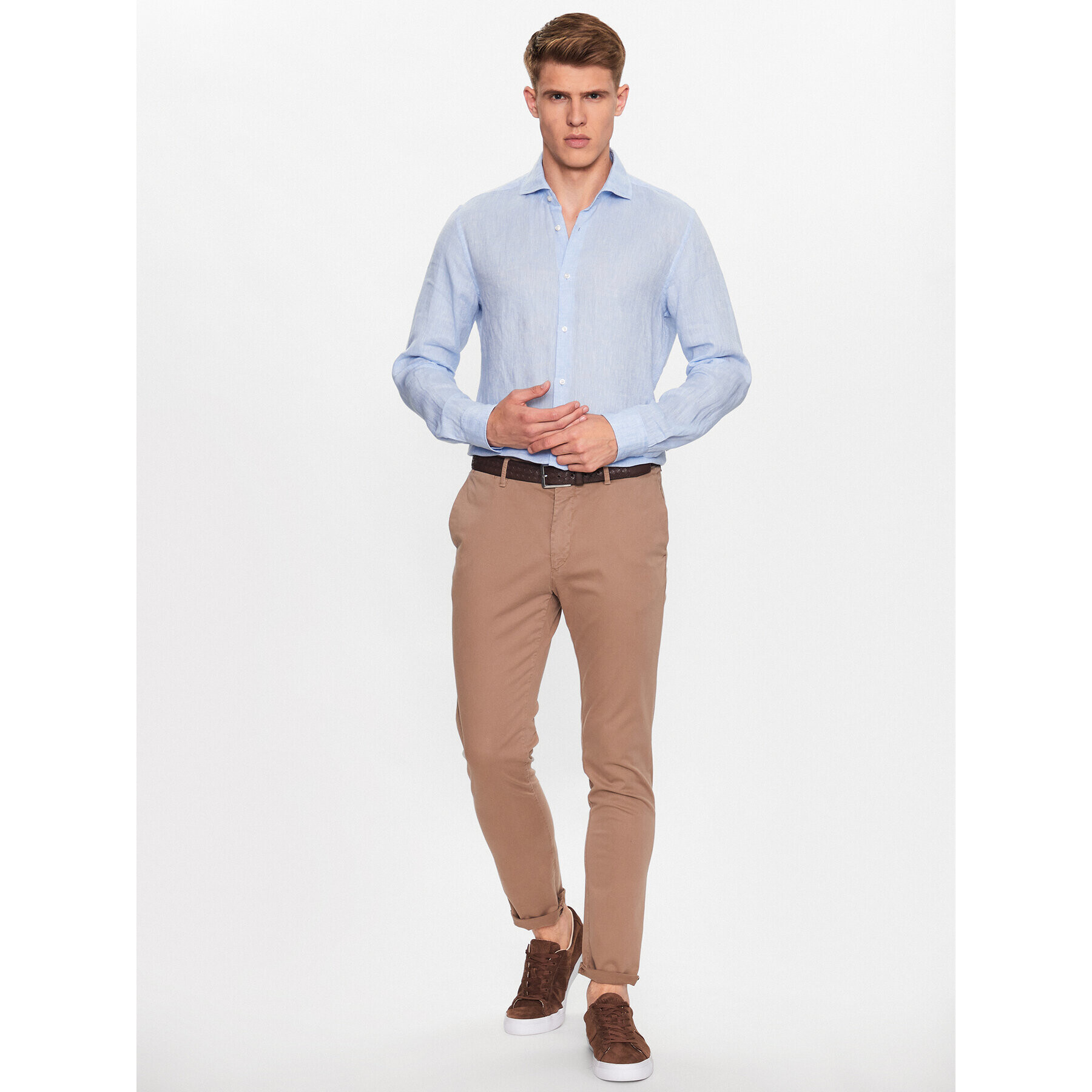 JOOP! Srajca 30036138 Modra Slim Fit - Pepit.si