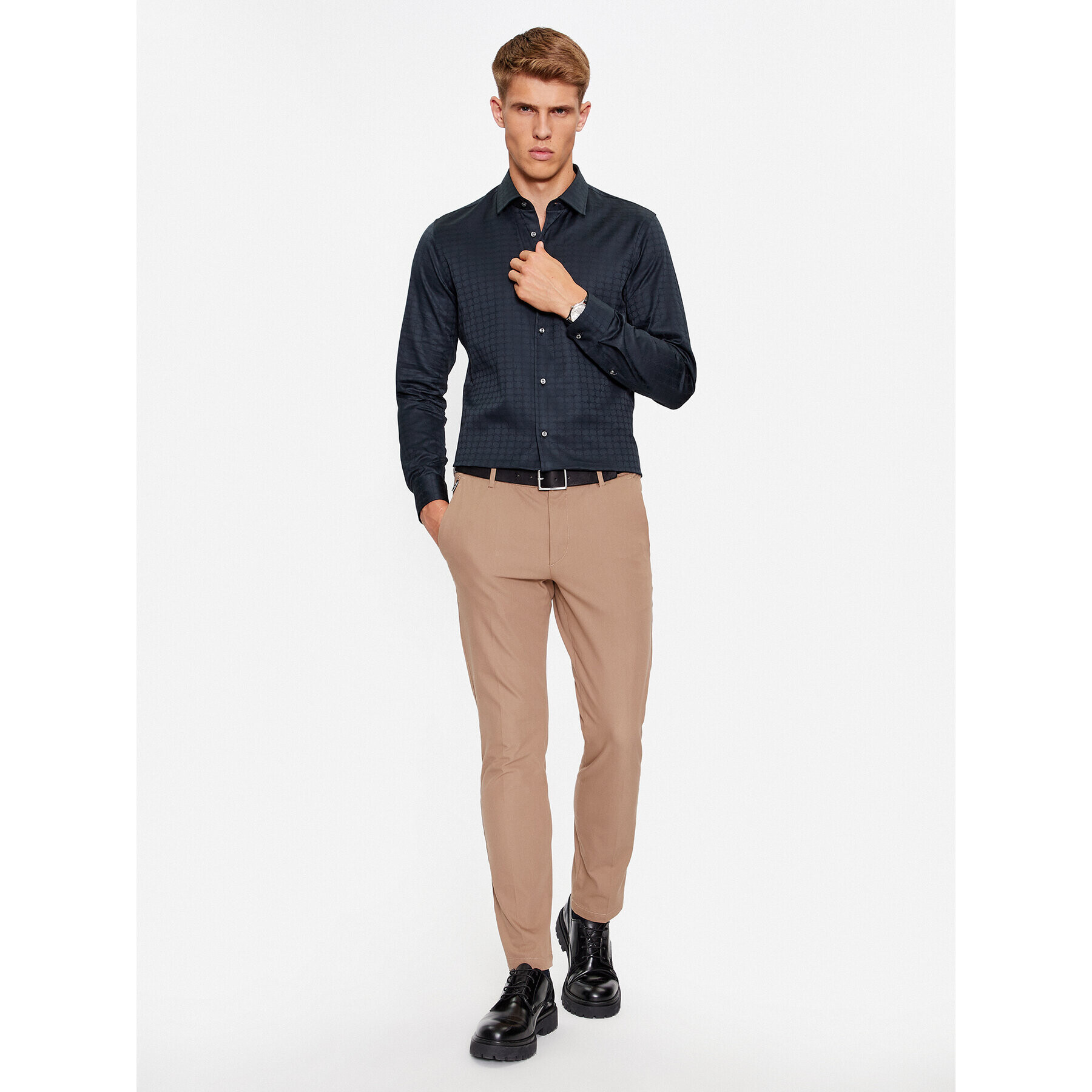 JOOP! Srajca 30039062 Črna Slim Fit - Pepit.si