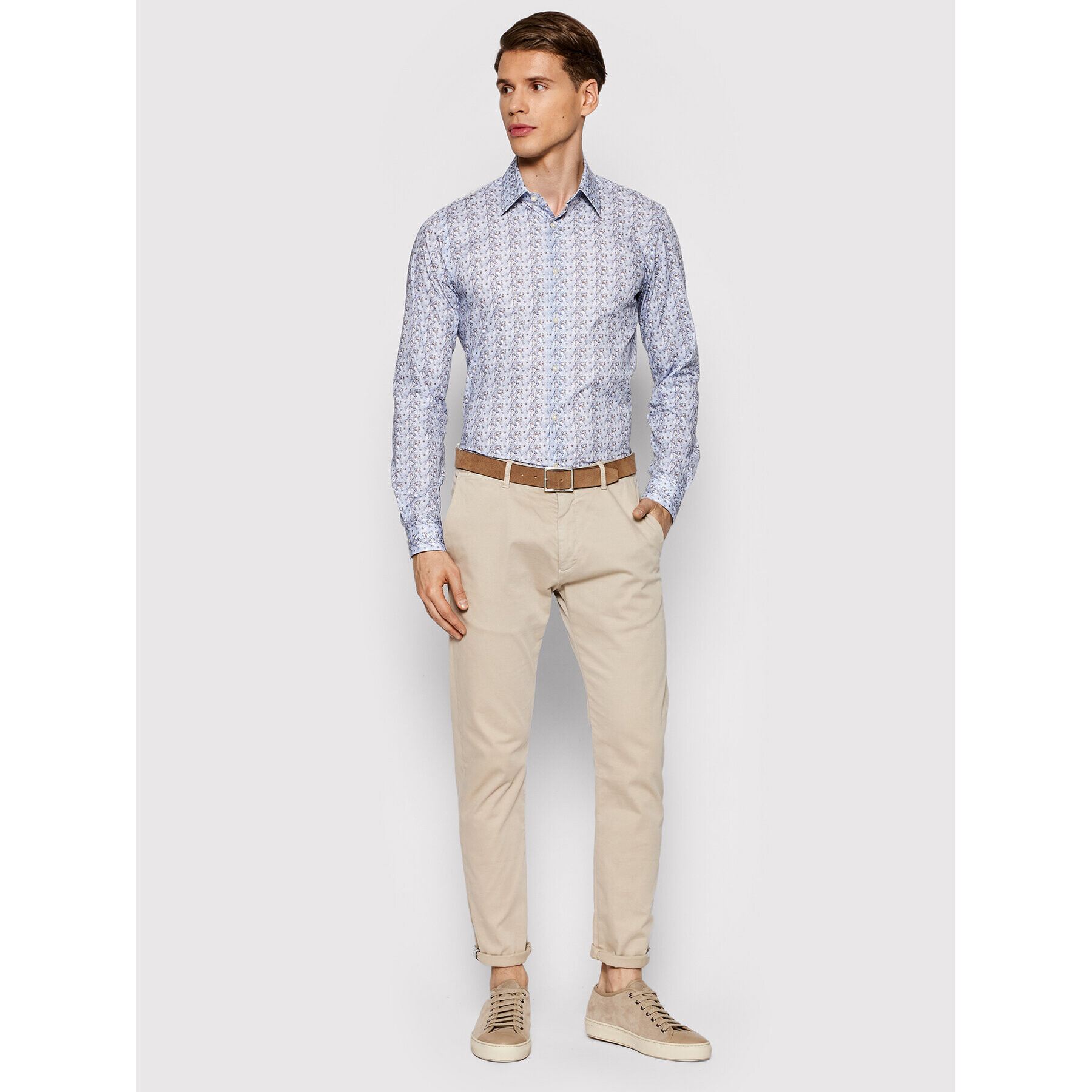 JOOP! Srajca Pierce 30018889 Modra Slim Fit - Pepit.si