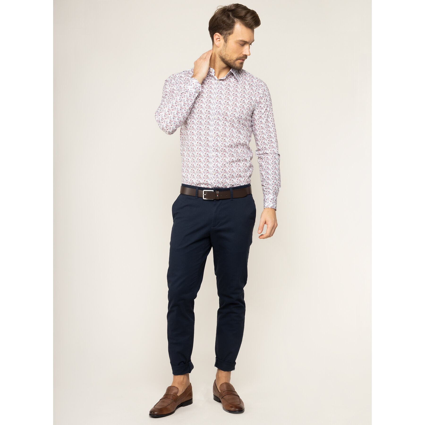 JOOP! Srajca Pierce 30018889 Pisana Slim Fit - Pepit.si