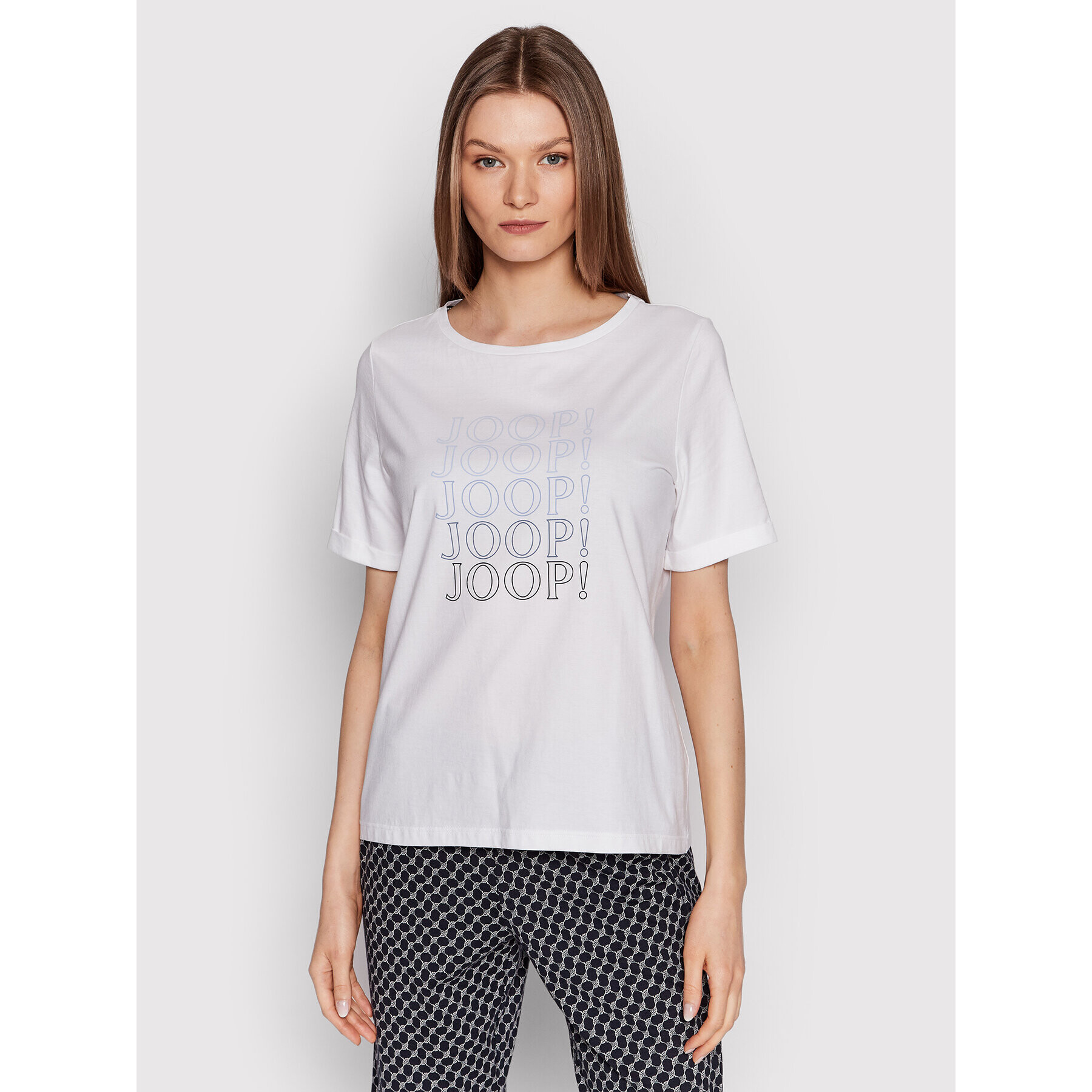 JOOP! Zgornji del pižame 642160 Bela Regular Fit - Pepit.si