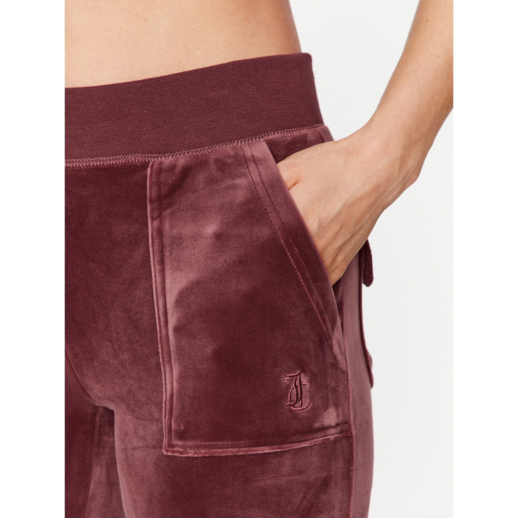 Juicy Couture Spodnji del trenirke Del Ray JCAP180 Bordo rdeča Straight Fit - Pepit.si