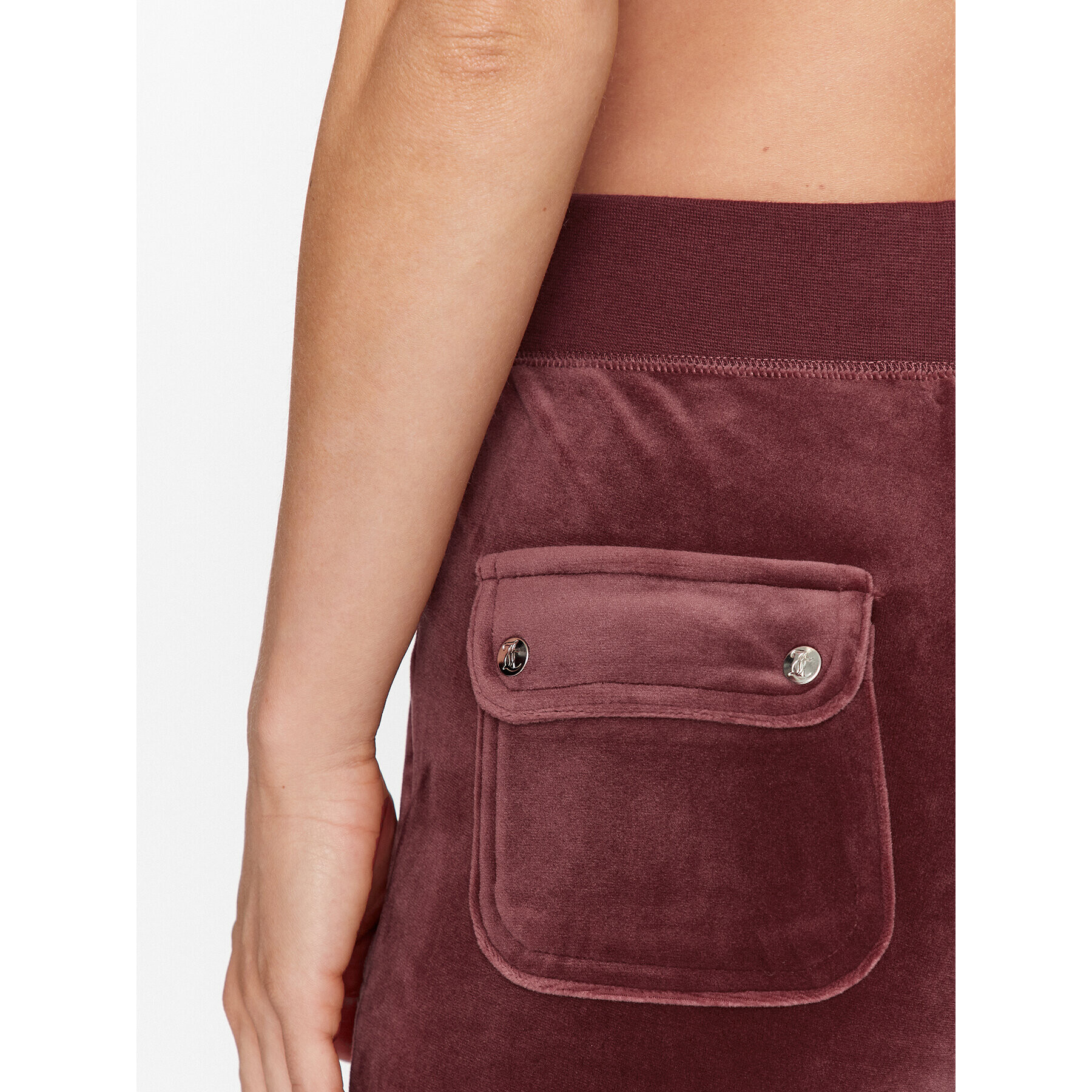 Juicy Couture Spodnji del trenirke Del Ray JCAP180 Bordo rdeča Straight Fit - Pepit.si