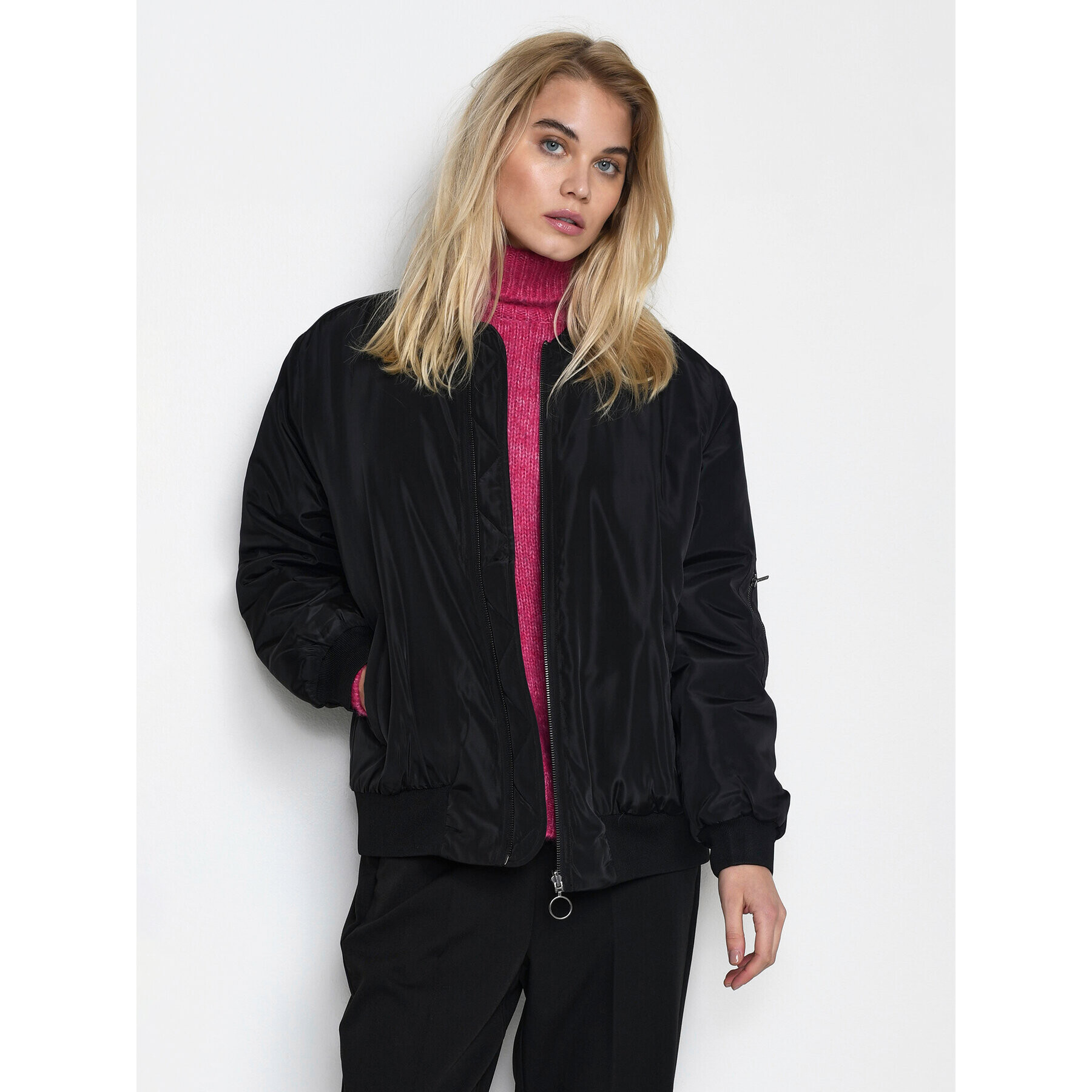 Kaffe Bomber jakna Boline 10506755 Črna Regular Fit - Pepit.si