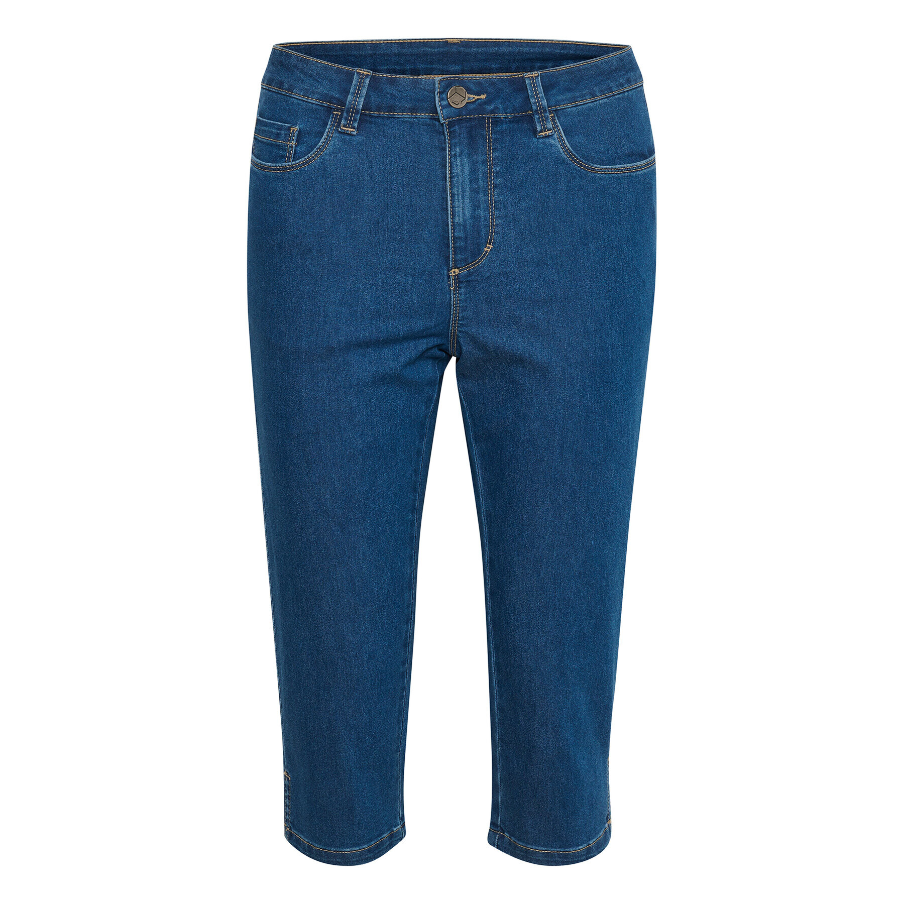 Kaffe Jeans kratke hlače KAvicky 10505521 Modra Slim Fit - Pepit.si