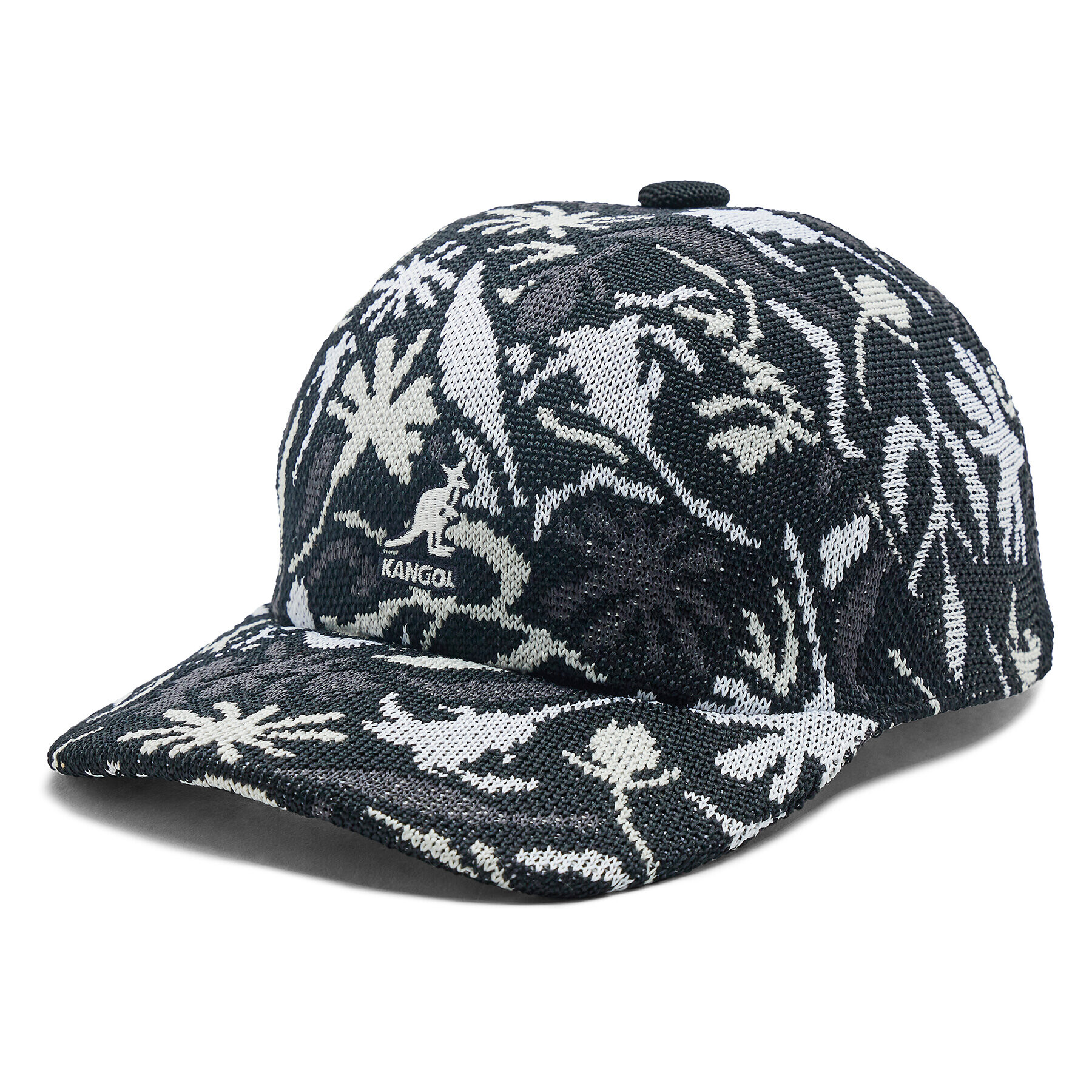 Kangol Kapa s šiltom Street Floral Spacecap K3612 Črna - Pepit.si