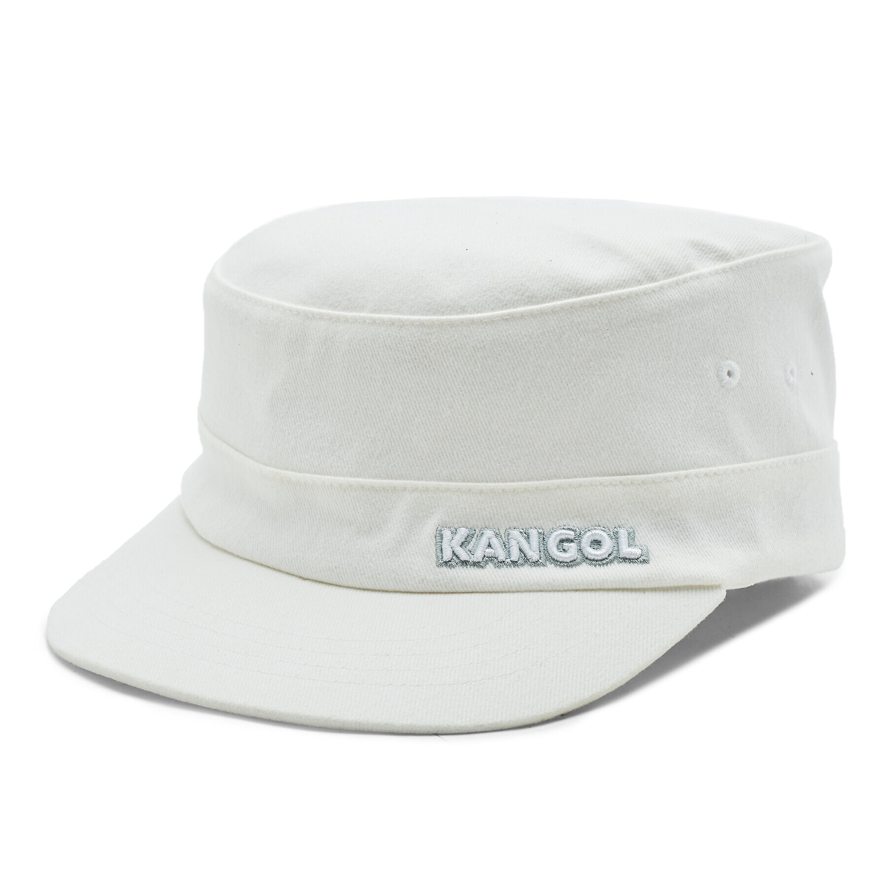 Kangol Vojaška baretka Twill Army 9720BC Bela - Pepit.si