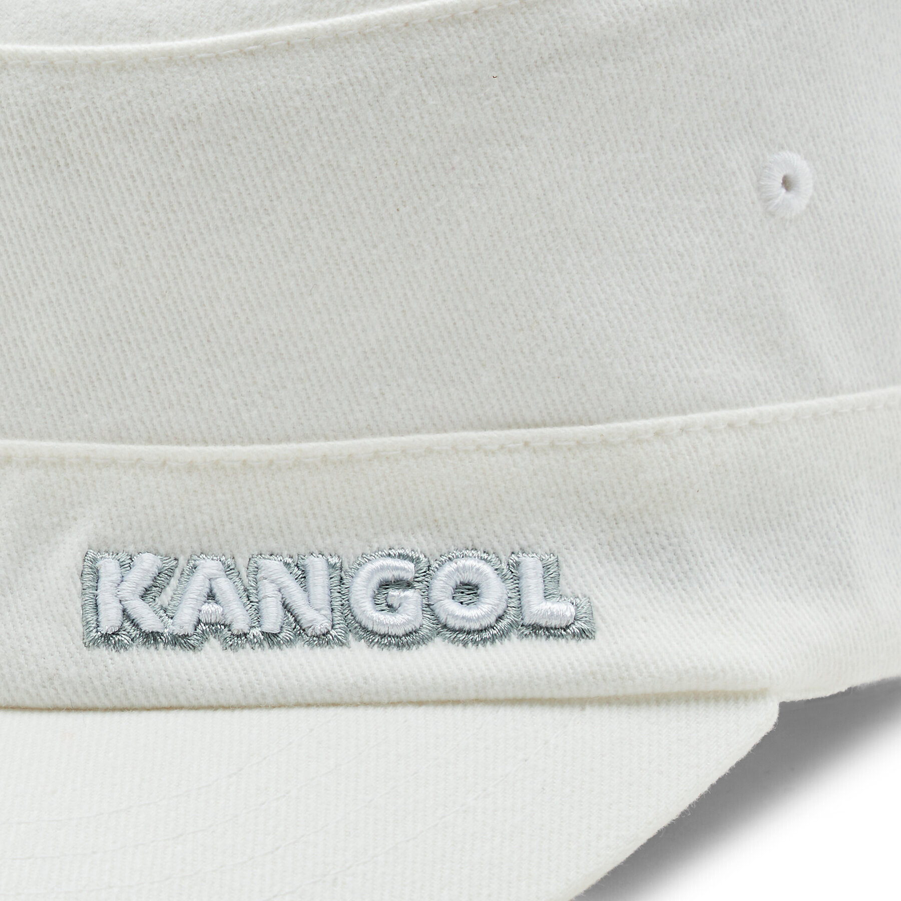 Kangol Vojaška baretka Twill Army 9720BC Bela - Pepit.si