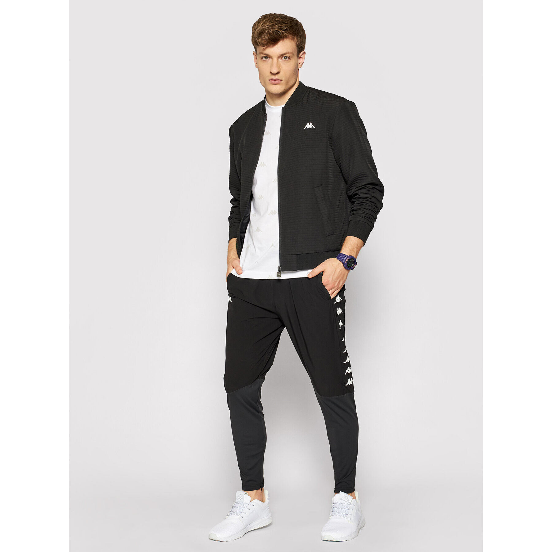 Kappa Bomber jakna 309039 Črna Regular Fit - Pepit.si