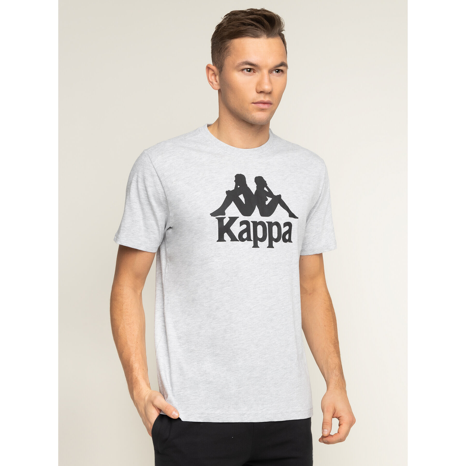 Kappa Majica 303910 Siva Regular Fit - Pepit.si