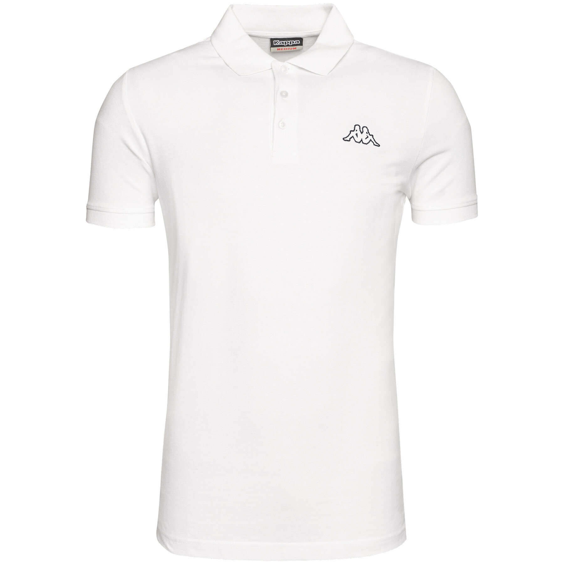 Kappa Polo majica 303173 Bela Regular Fit - Pepit.si