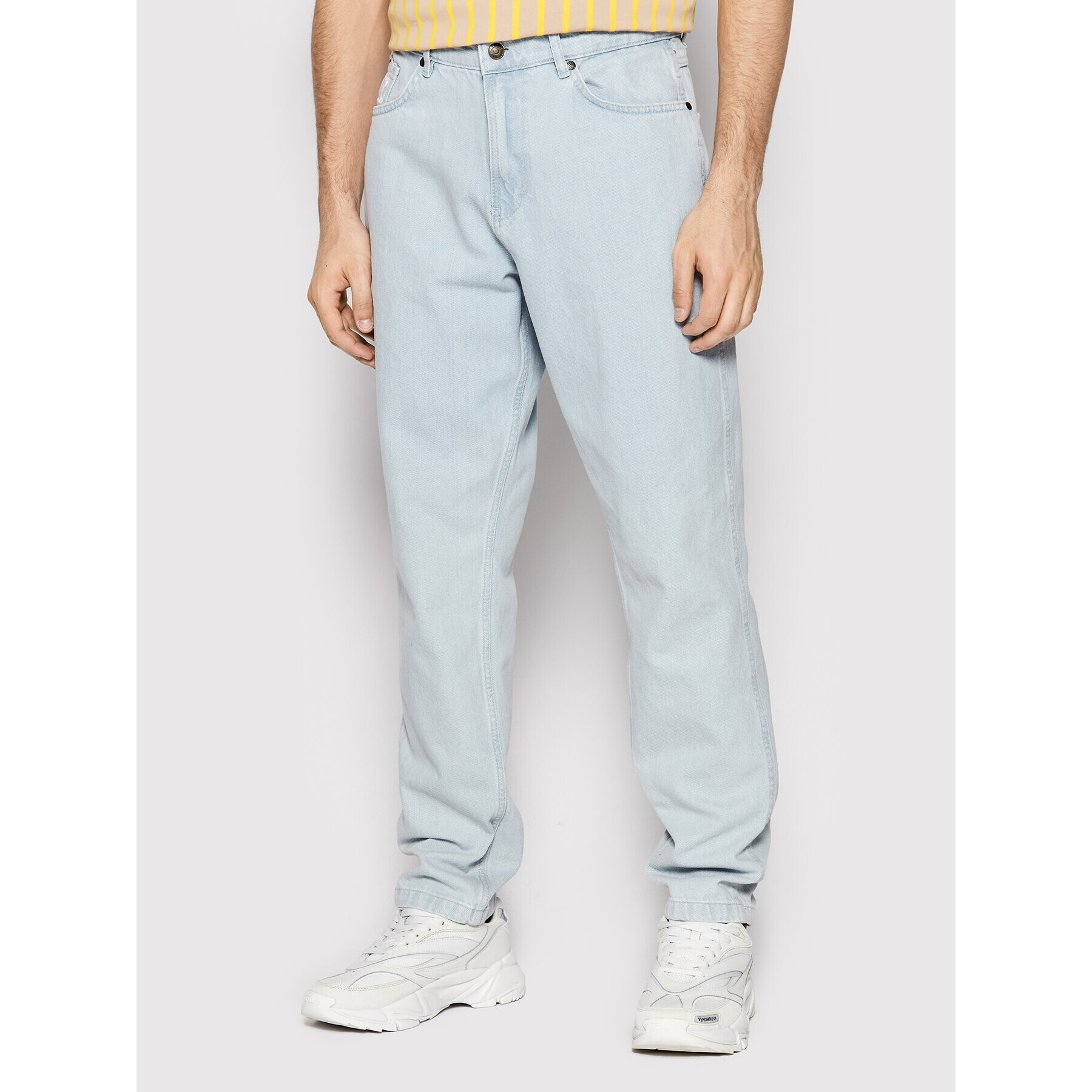 Karl Kani Jeans hlače Small Signature 6000994 Modra Relaxed Fit - Pepit.si