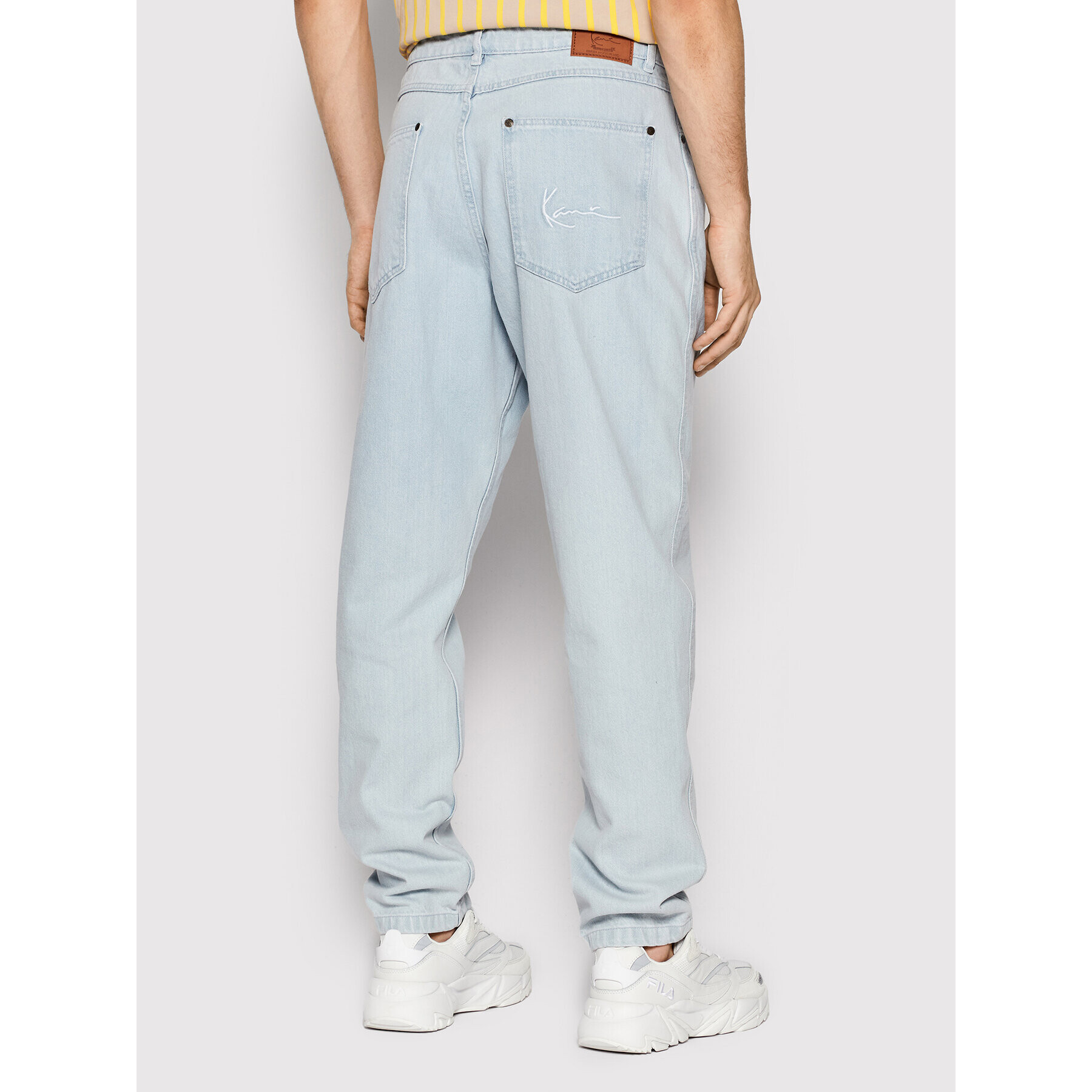 Karl Kani Jeans hlače Small Signature 6000994 Modra Relaxed Fit - Pepit.si