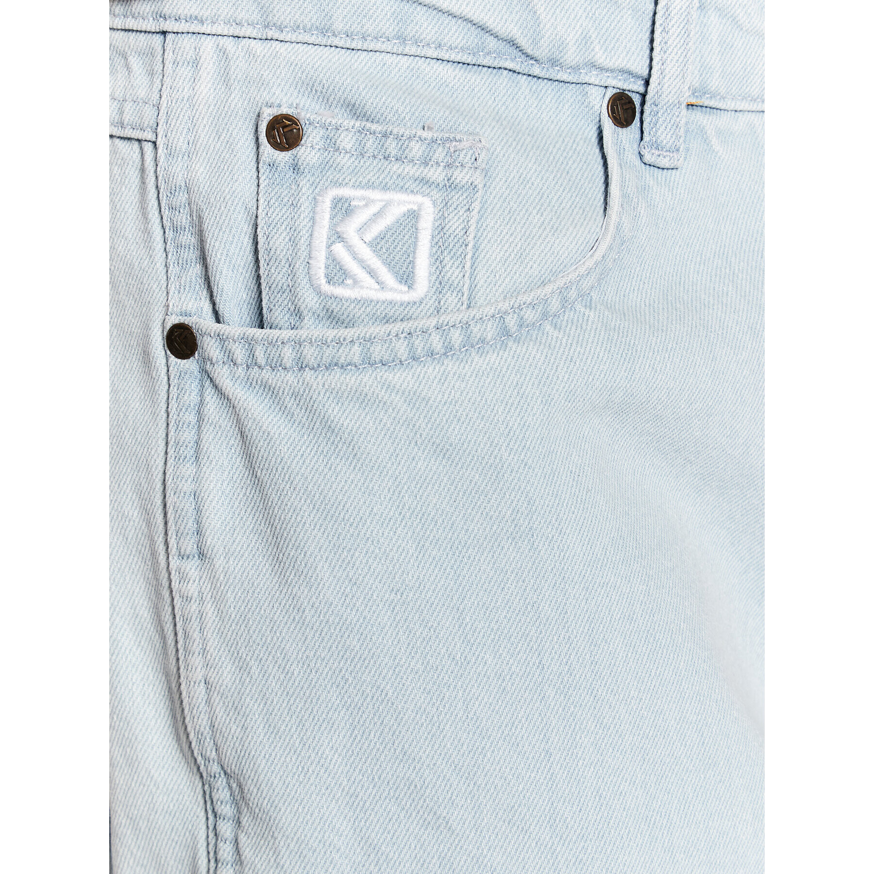 Karl Kani Jeans hlače Small Signature 6000994 Modra Relaxed Fit - Pepit.si