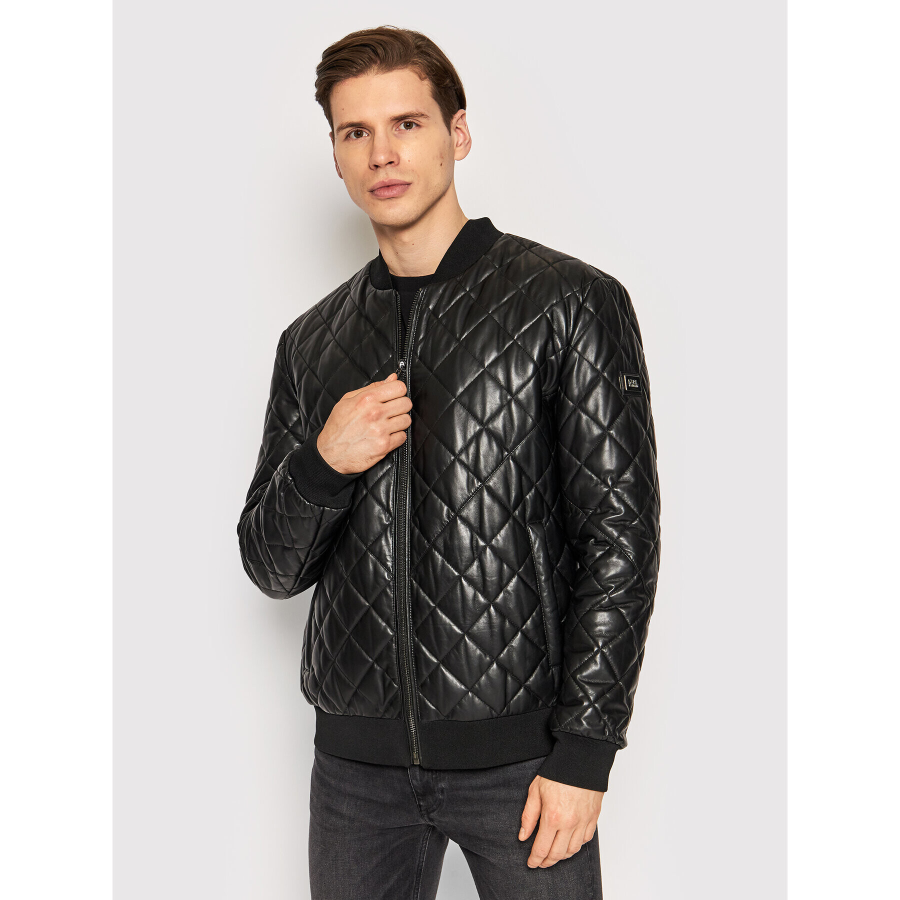 KARL LAGERFELD Bomber jakna 555014 521410 Črna Regular Fit - Pepit.si