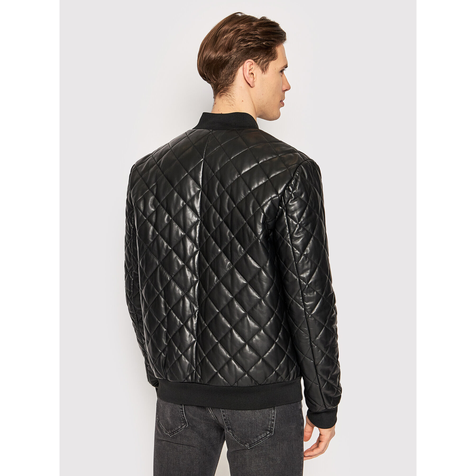 KARL LAGERFELD Bomber jakna 555014 521410 Črna Regular Fit - Pepit.si