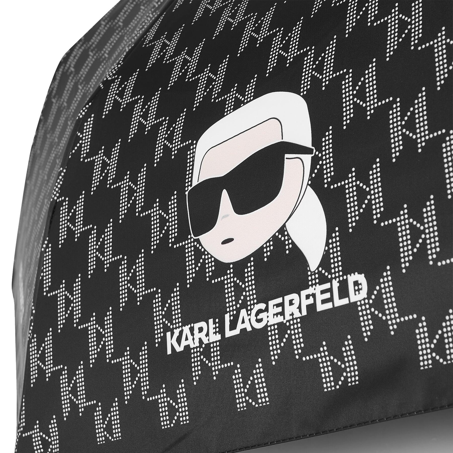 KARL LAGERFELD Dežnik 240W3896 Črna - Pepit.si