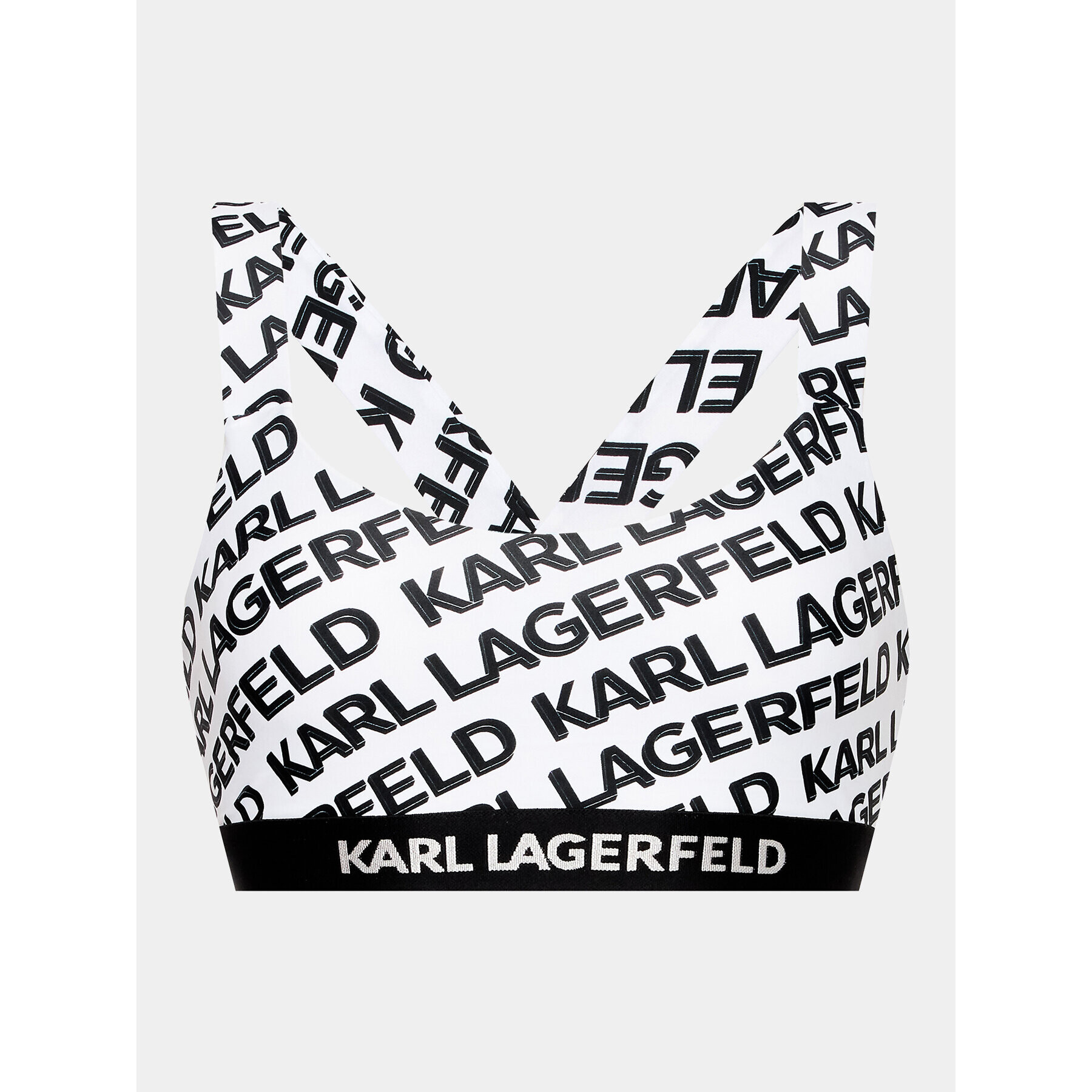 KARL LAGERFELD Gornji del bikini 230W2213 Bela - Pepit.si