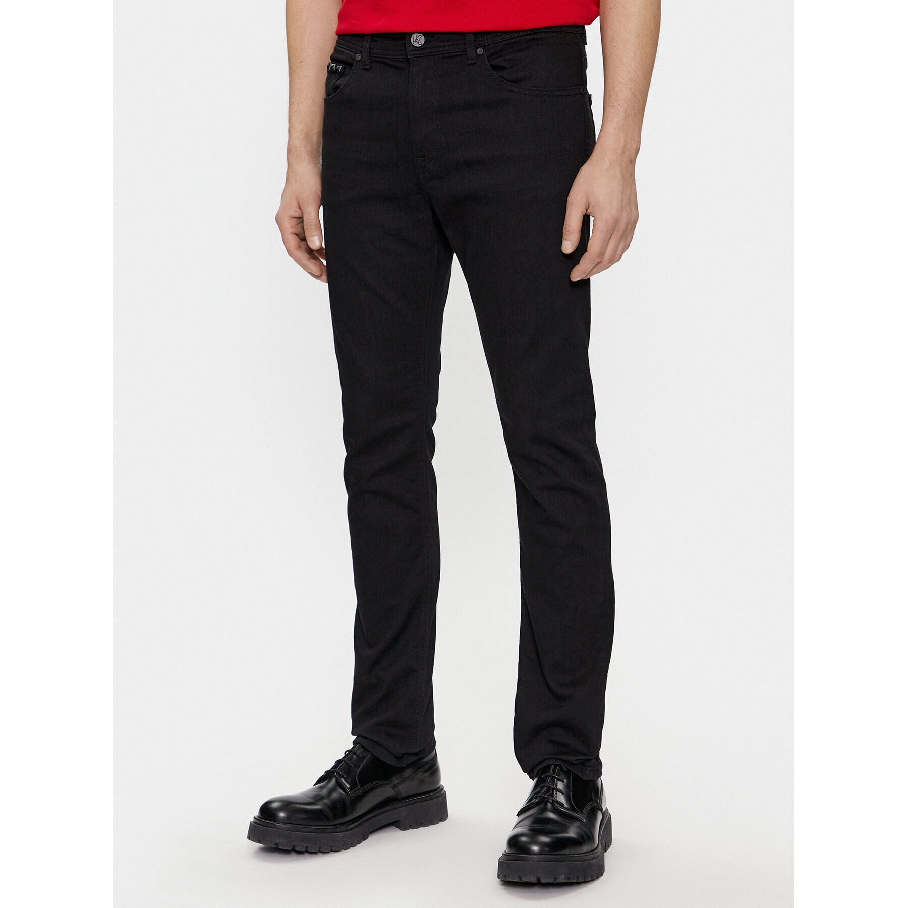 KARL LAGERFELD Jeans hlače 265840 541861 Črna Slim Fit - Pepit.si