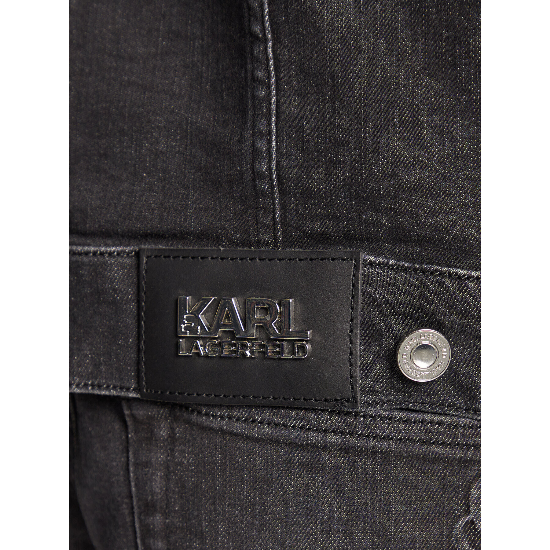 KARL LAGERFELD Jeans jakna 505802 524835 Črna Regular Fit - Pepit.si