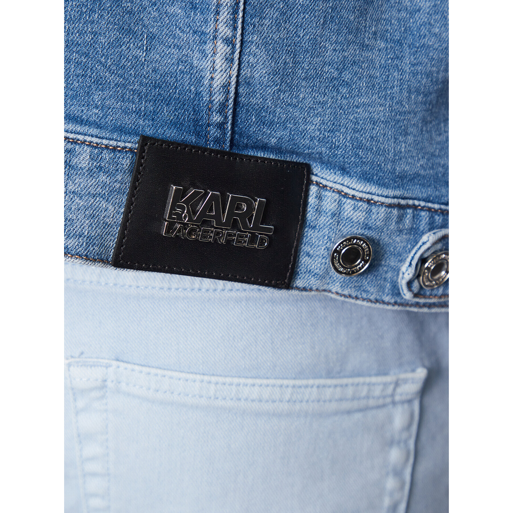 KARL LAGERFELD Jeans jakna 505802 532853 Modra Regular Fit - Pepit.si