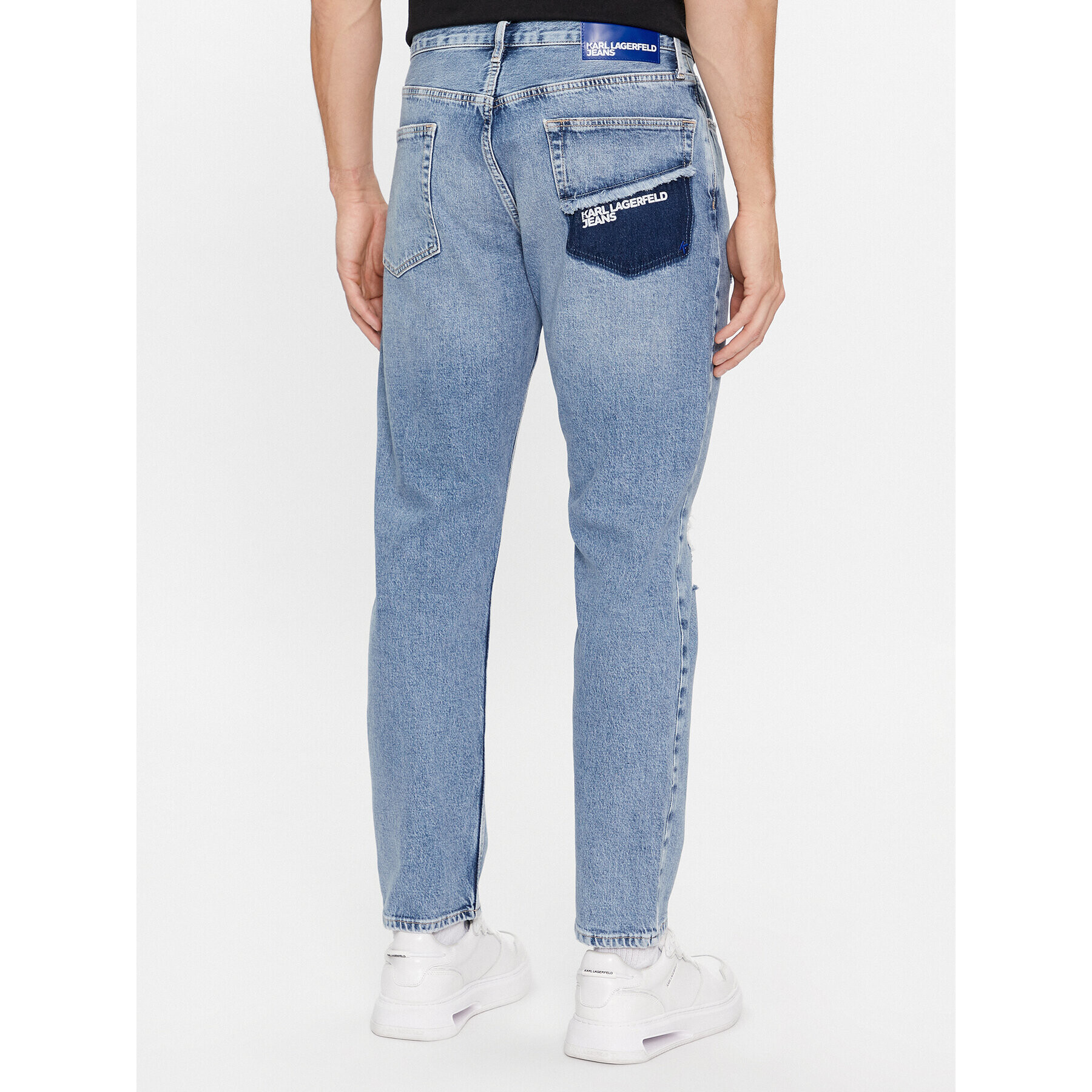 Karl Lagerfeld Jeans Jeans hlače 240D1113 Modra Slim Fit - Pepit.si