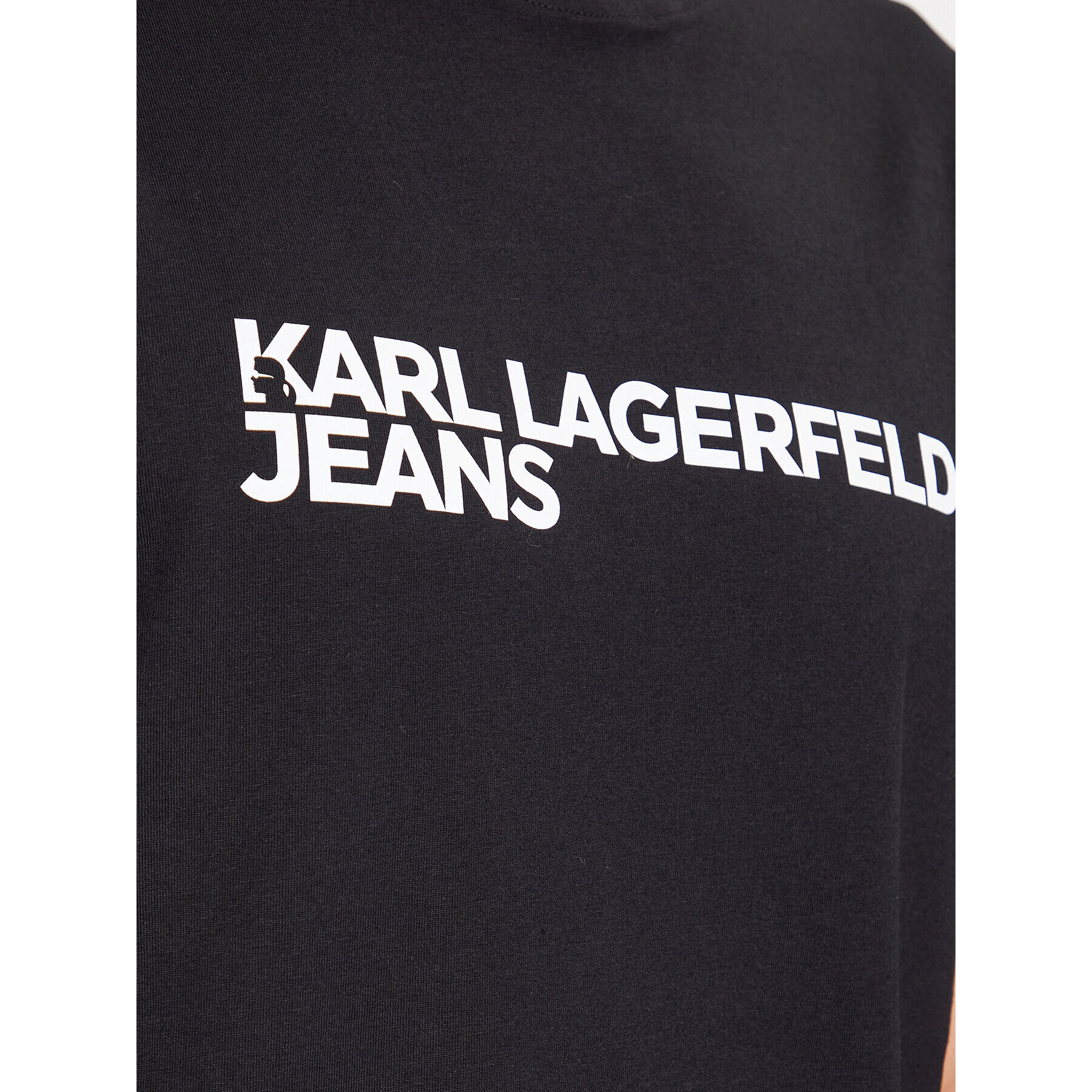 Karl Lagerfeld Jeans Majica 235D1707 Črna Regular Fit - Pepit.si