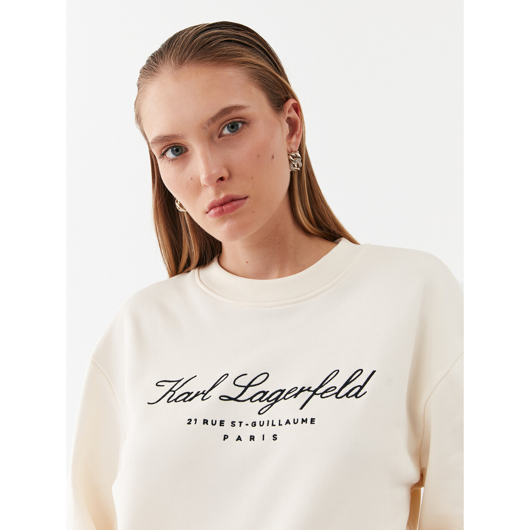 KARL LAGERFELD Jopa 231W1800 Écru Regular Fit - Pepit.si