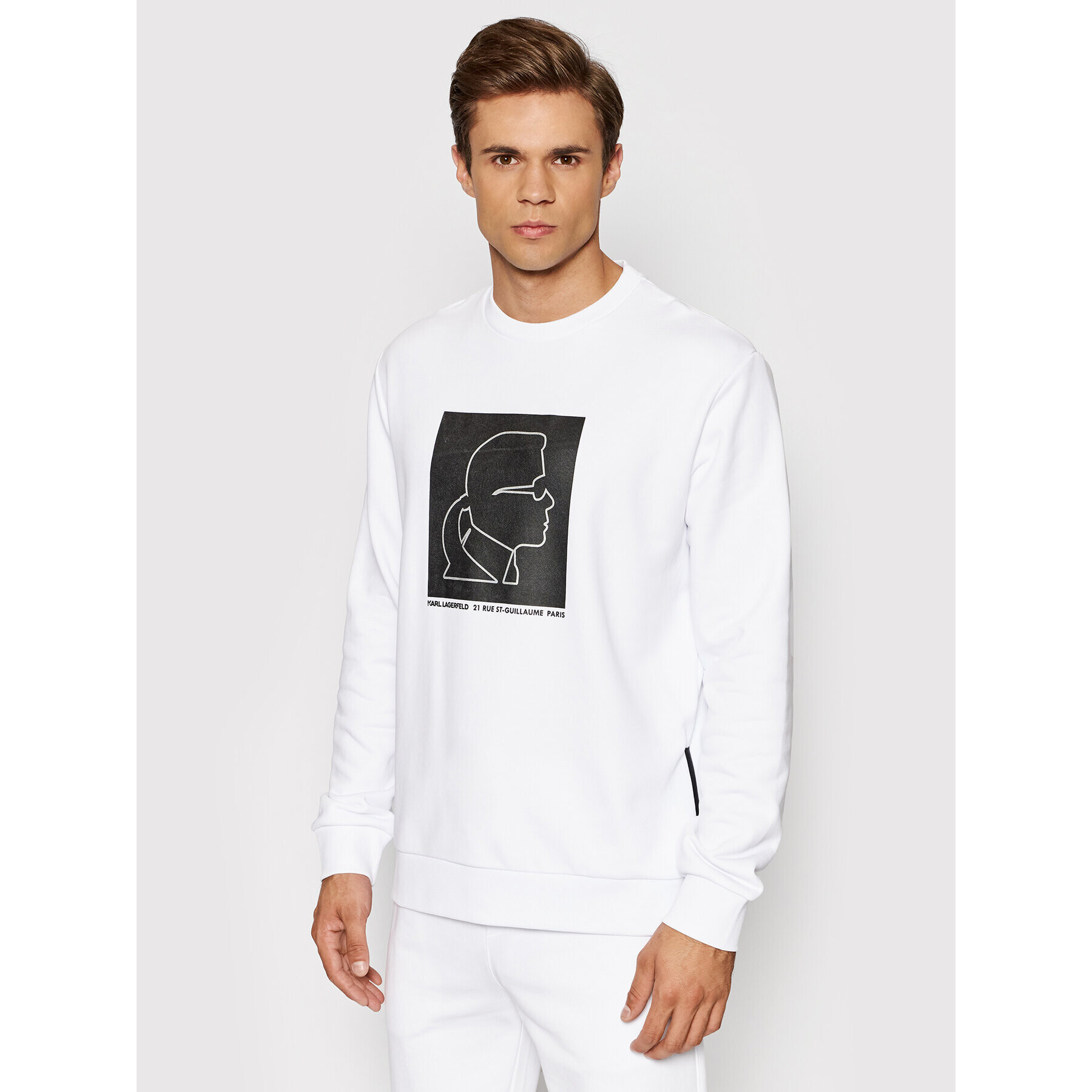 KARL LAGERFELD Jopa 705078 512900 Bela Regular Fit - Pepit.si