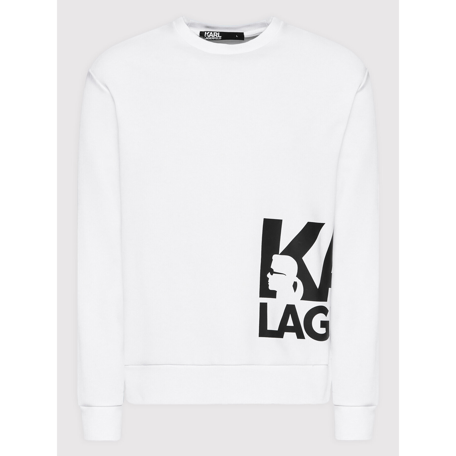 KARL LAGERFELD Jopa Sweat 705084 521900 Bela Regular Fit - Pepit.si