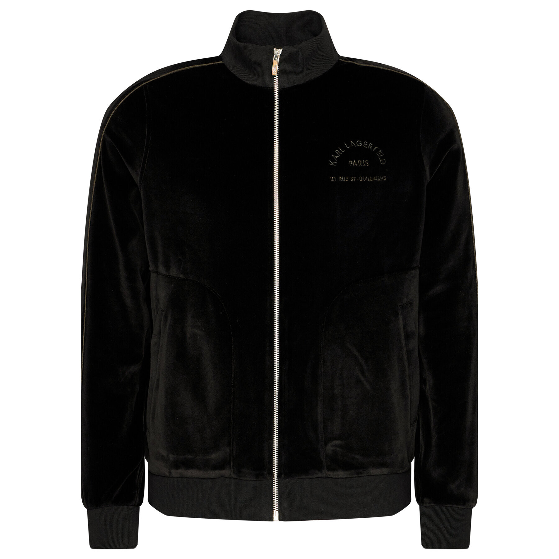 KARL LAGERFELD Jopa Sweat Zip 705029 502912 Črna Regular Fit - Pepit.si