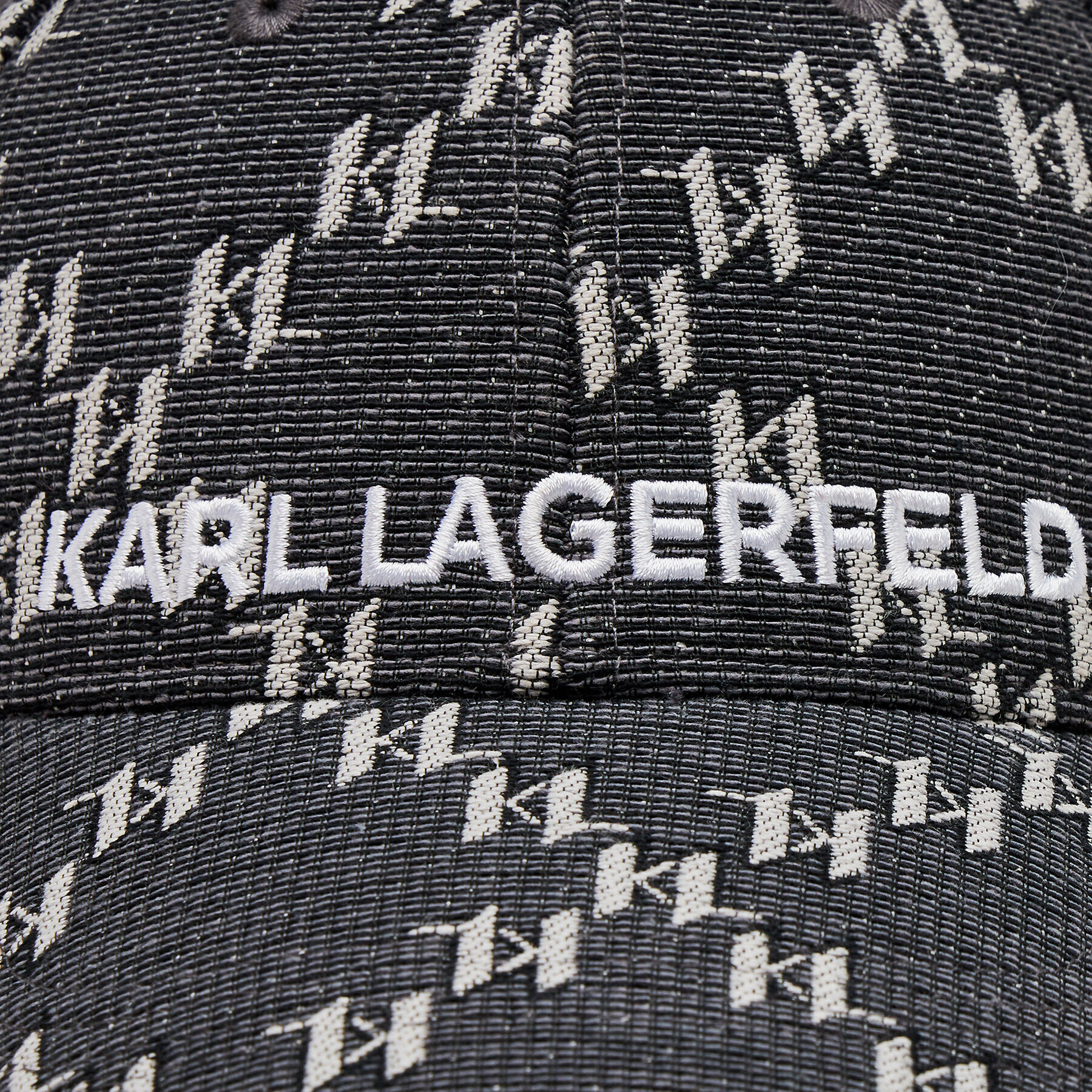 KARL LAGERFELD Kapa s šiltom K/Monogram Essential Cap 236W3408 Črna - Pepit.si