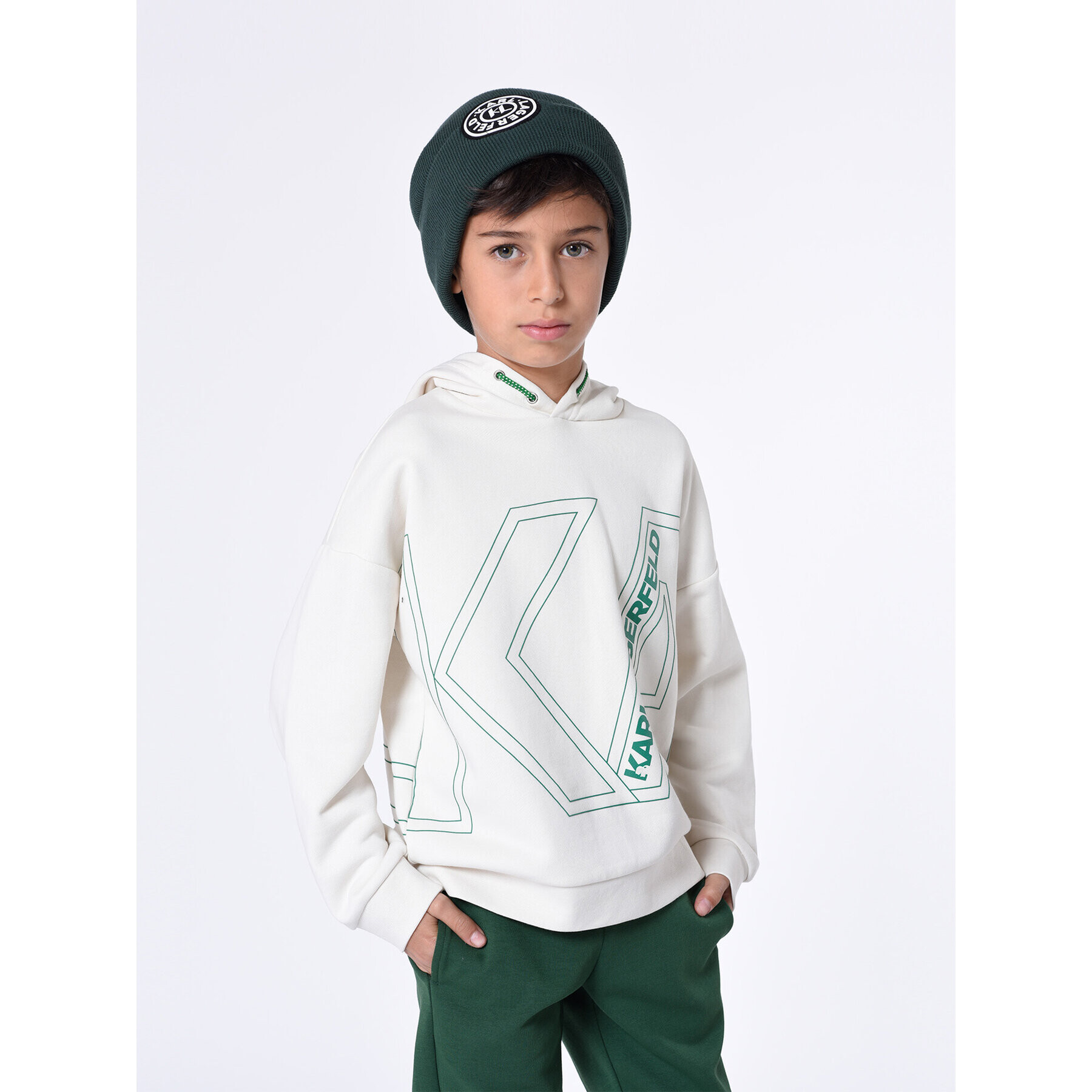 Karl Lagerfeld Kids Jopa Z25431 D Bela Regular Fit - Pepit.si