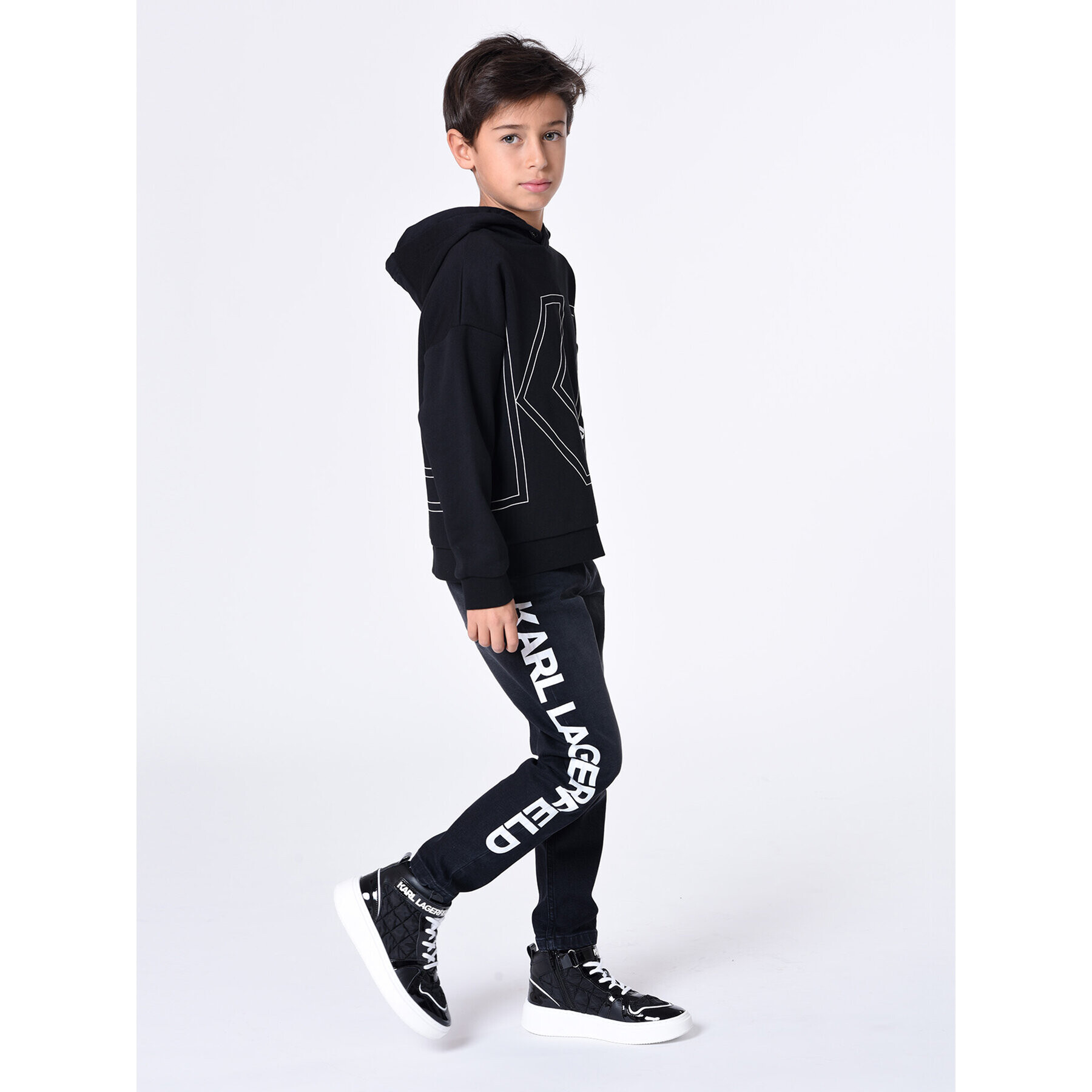 Karl Lagerfeld Kids Jopa Z25431 D Črna Regular Fit - Pepit.si