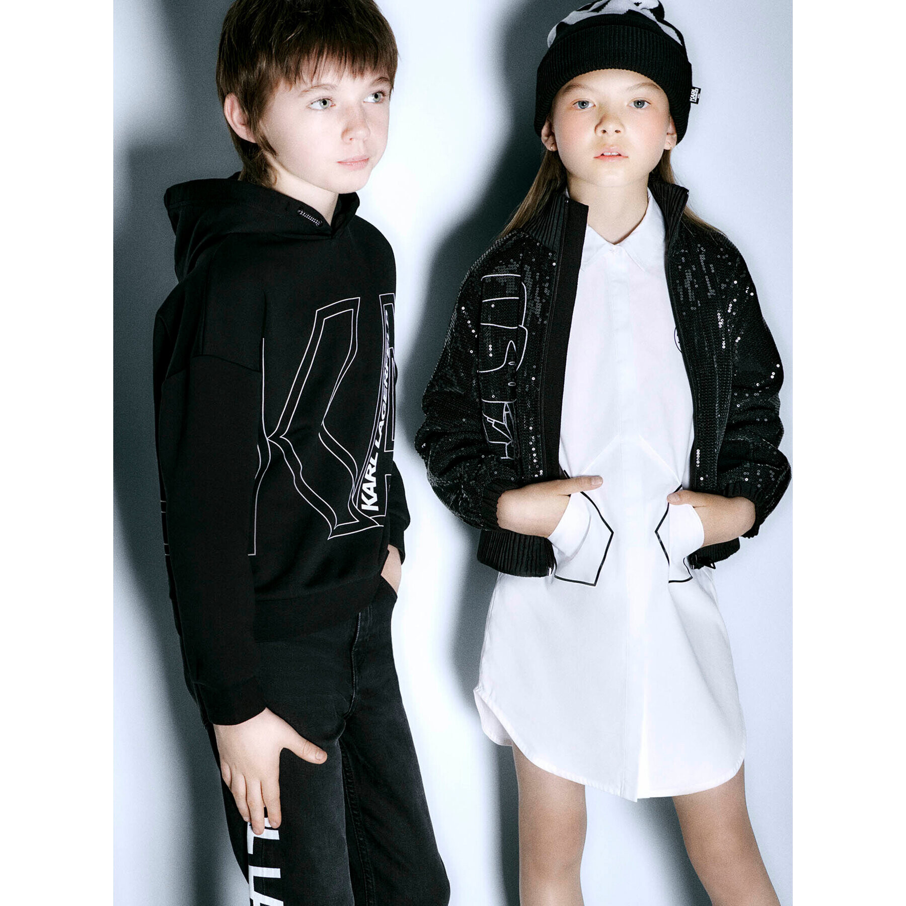 Karl Lagerfeld Kids Jopa Z25431 D Črna Regular Fit - Pepit.si