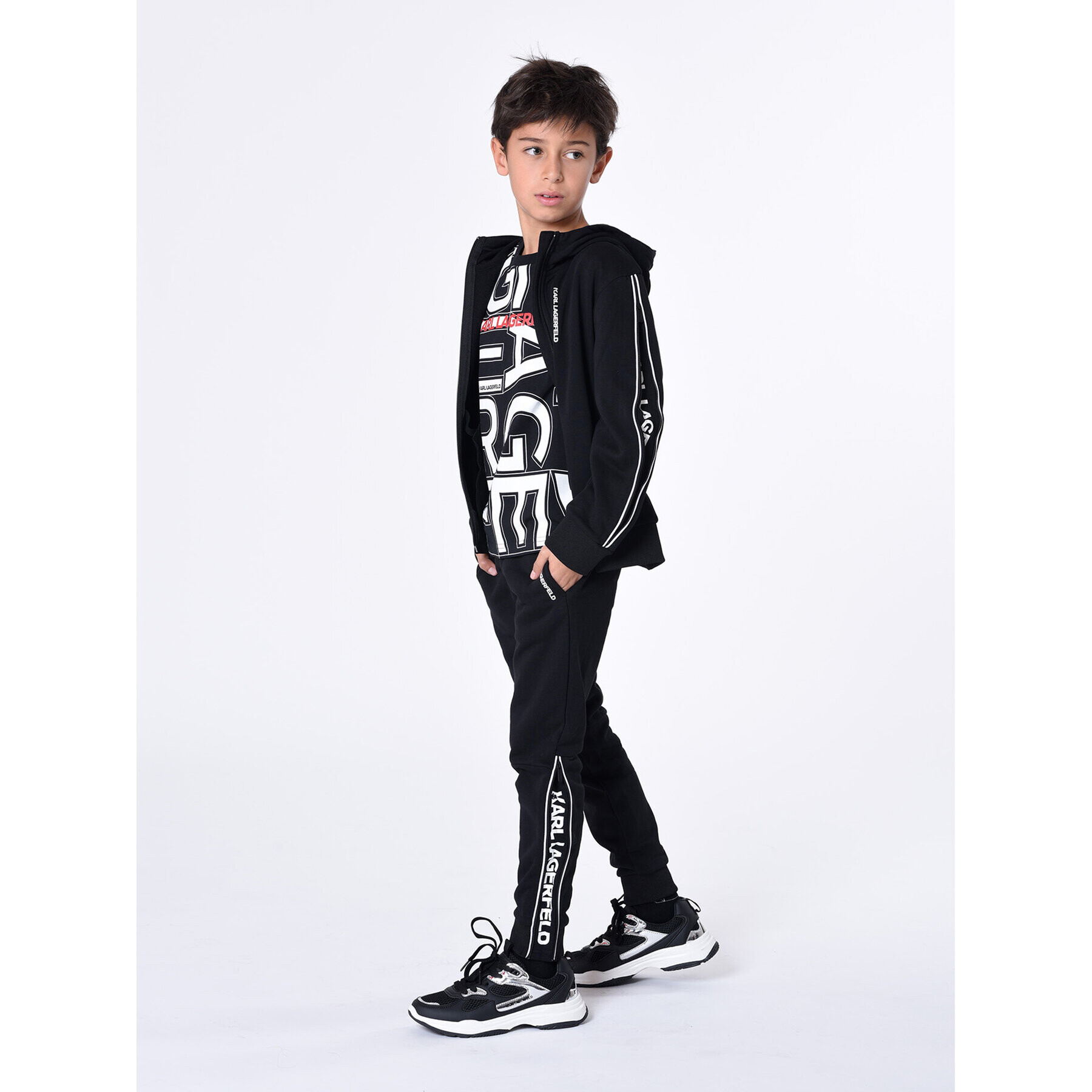 Karl Lagerfeld Kids Jopa Z25435 D Črna Regular Fit - Pepit.si