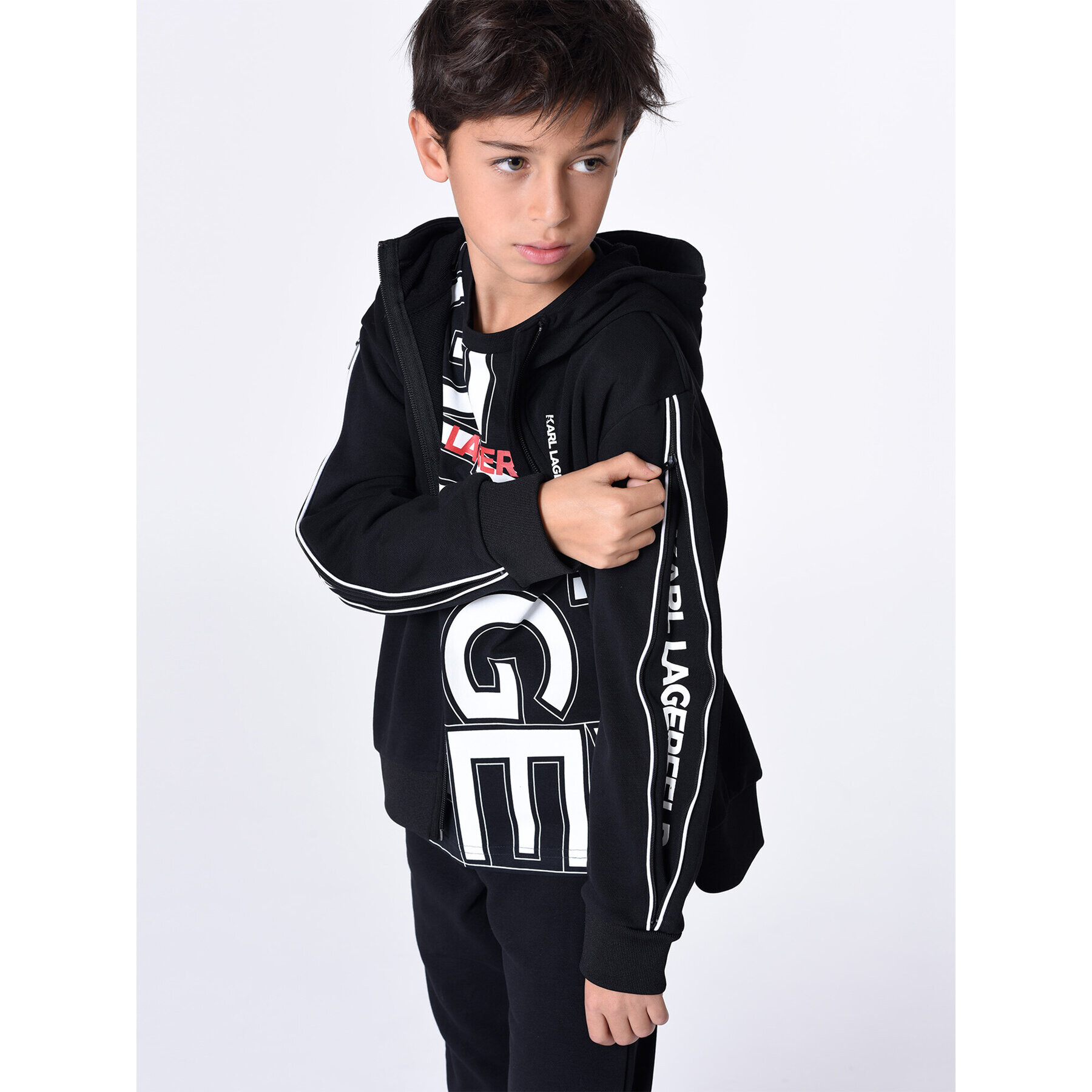 Karl Lagerfeld Kids Jopa Z25435 D Črna Regular Fit - Pepit.si