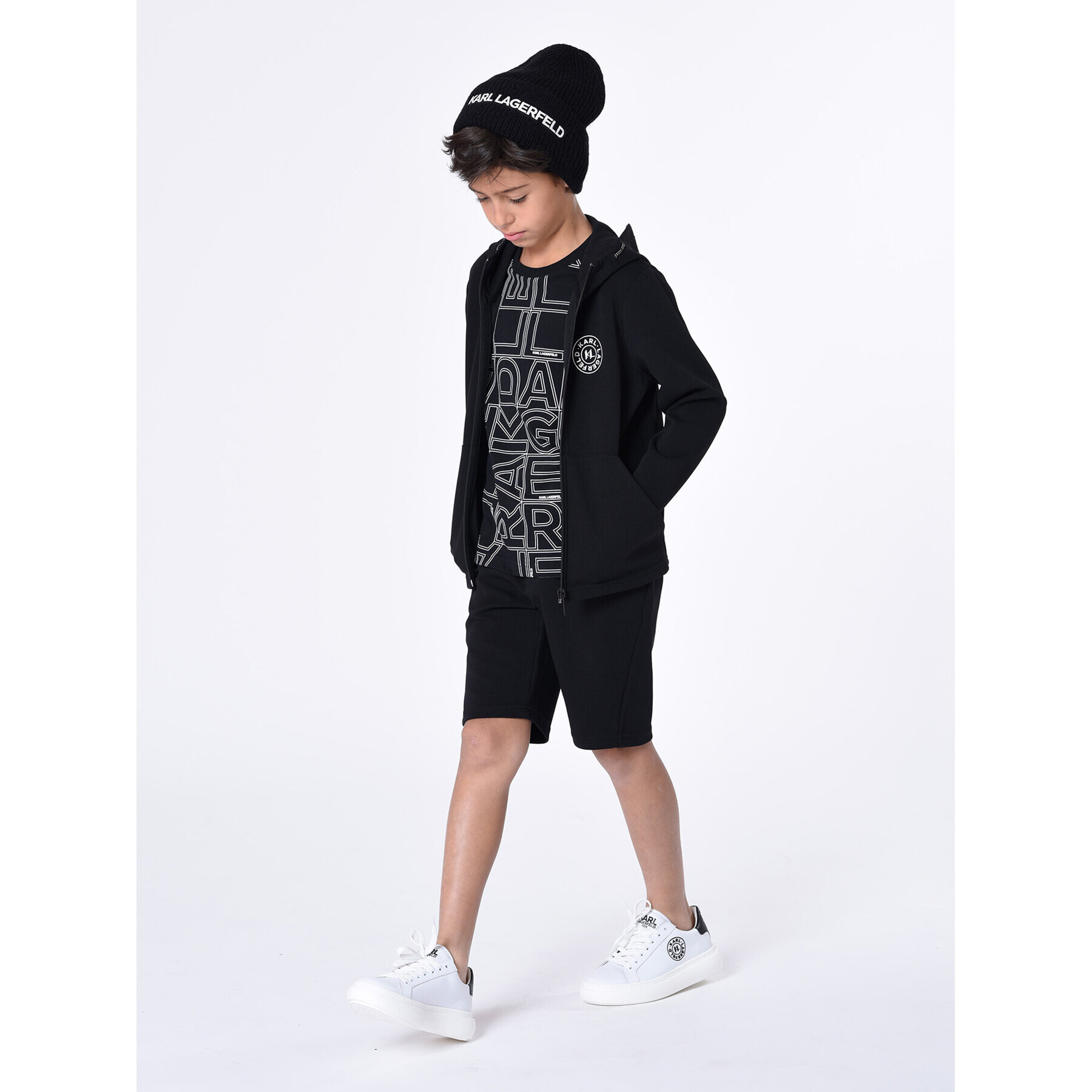 Karl Lagerfeld Kids Jopa Z25438 S Črna Regular Fit - Pepit.si