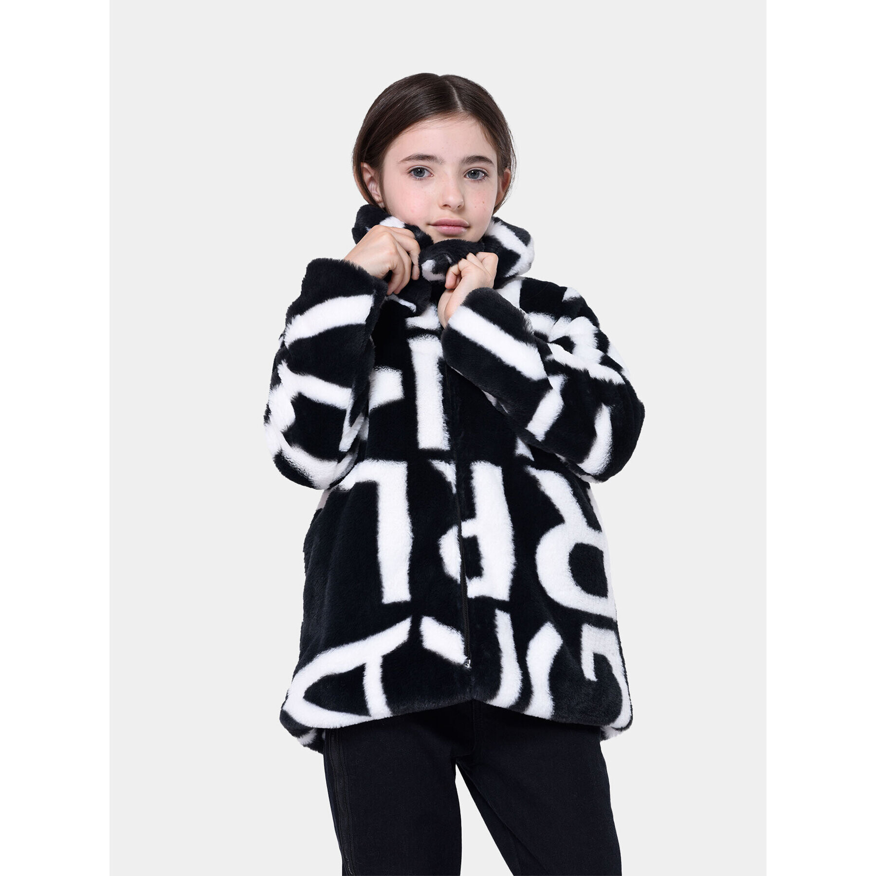 Karl Lagerfeld Kids Krzno Z16168 D Črna Regular Fit - Pepit.si