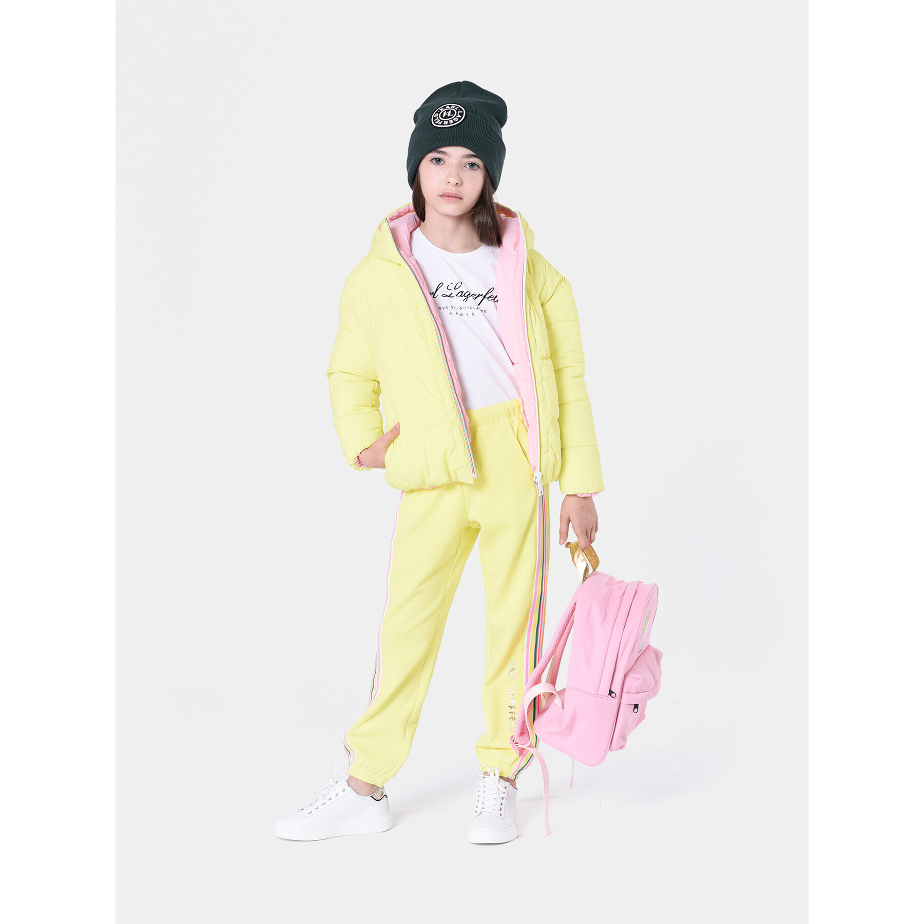 Karl Lagerfeld Kids Nahrbtnik Z10176 Roza - Pepit.si