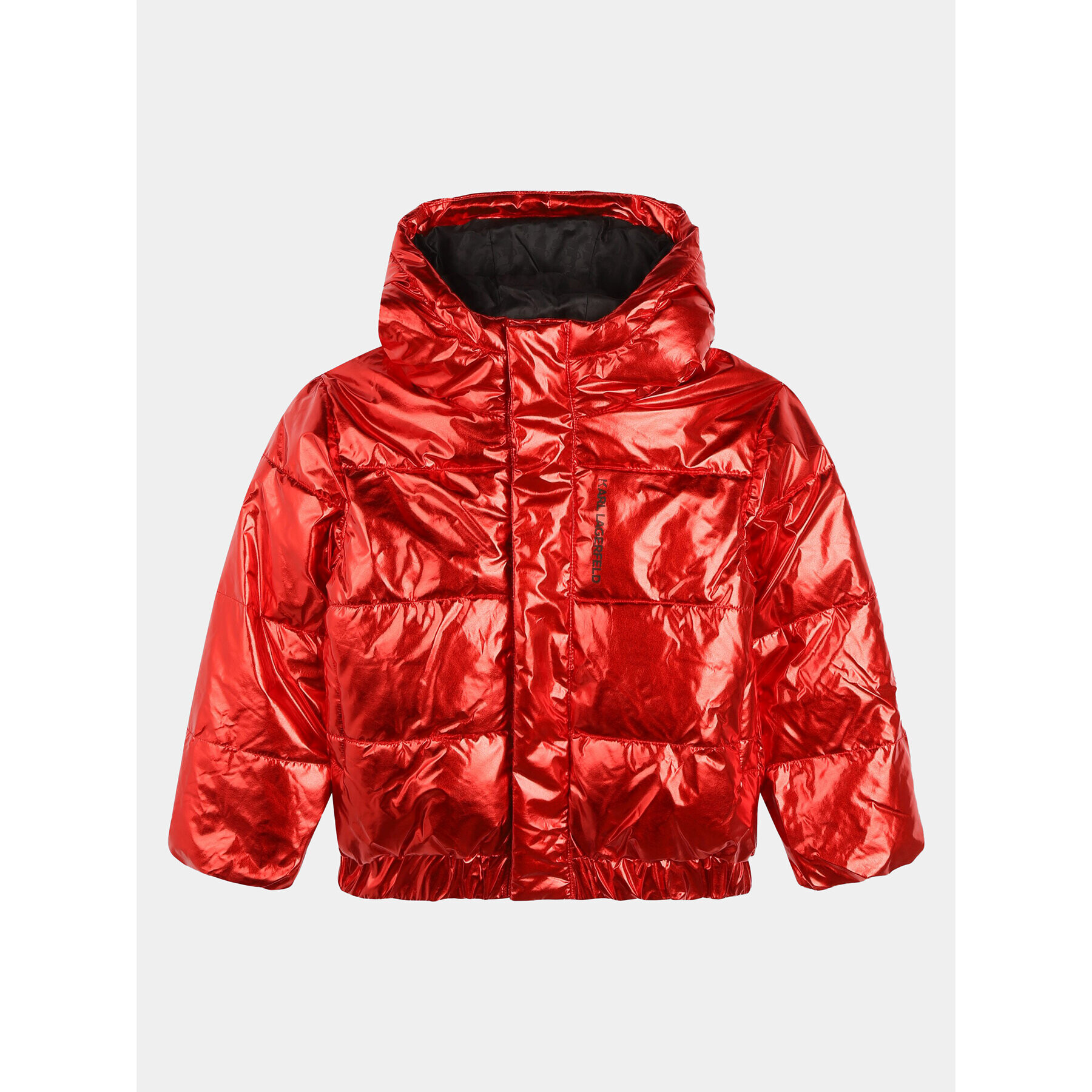 Karl Lagerfeld Kids Puhovka Z16165 M Rdeča Regular Fit - Pepit.si