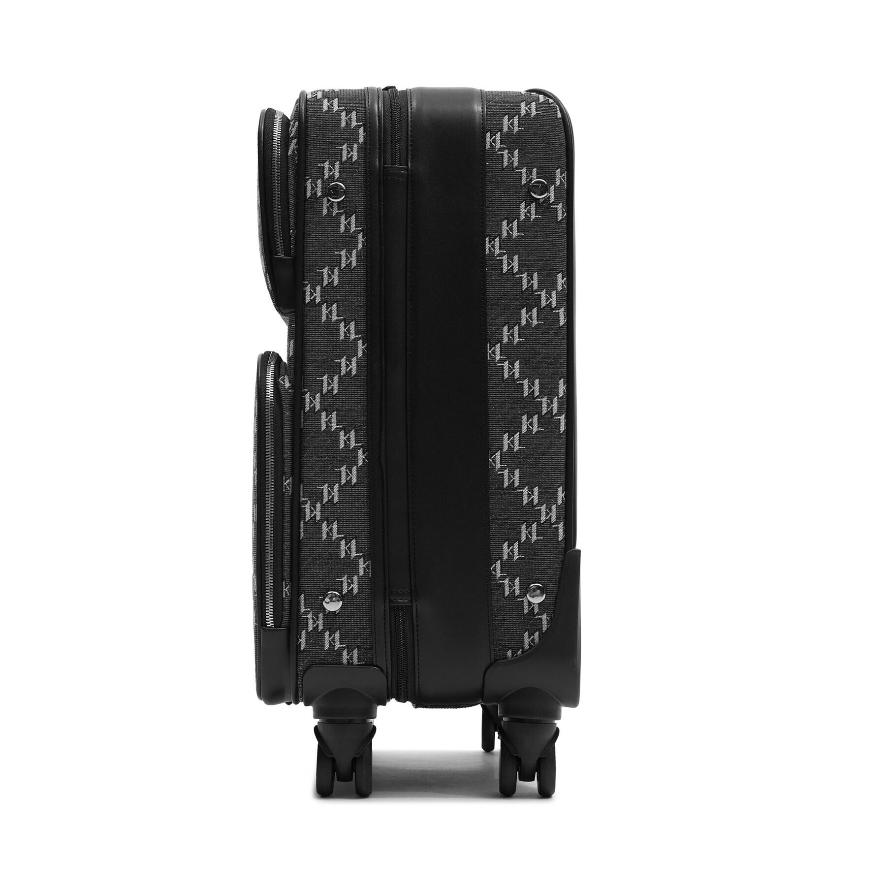 KARL LAGERFELD Majhen mehki kovček K/Monogram Jkrd 2.0 Trolley 236W3024 Siva - Pepit.si