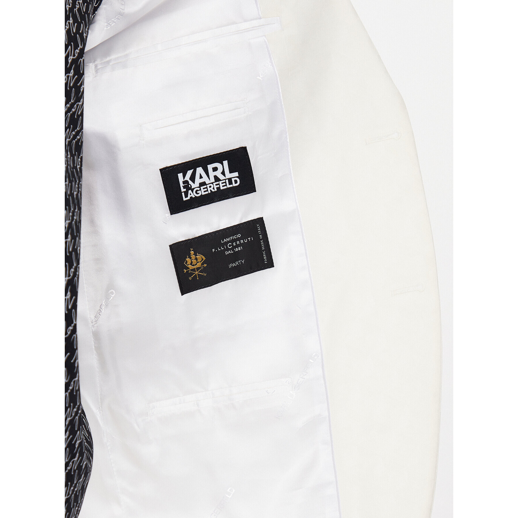 KARL LAGERFELD Obleka 105200 532036 Écru Regular Fit - Pepit.si