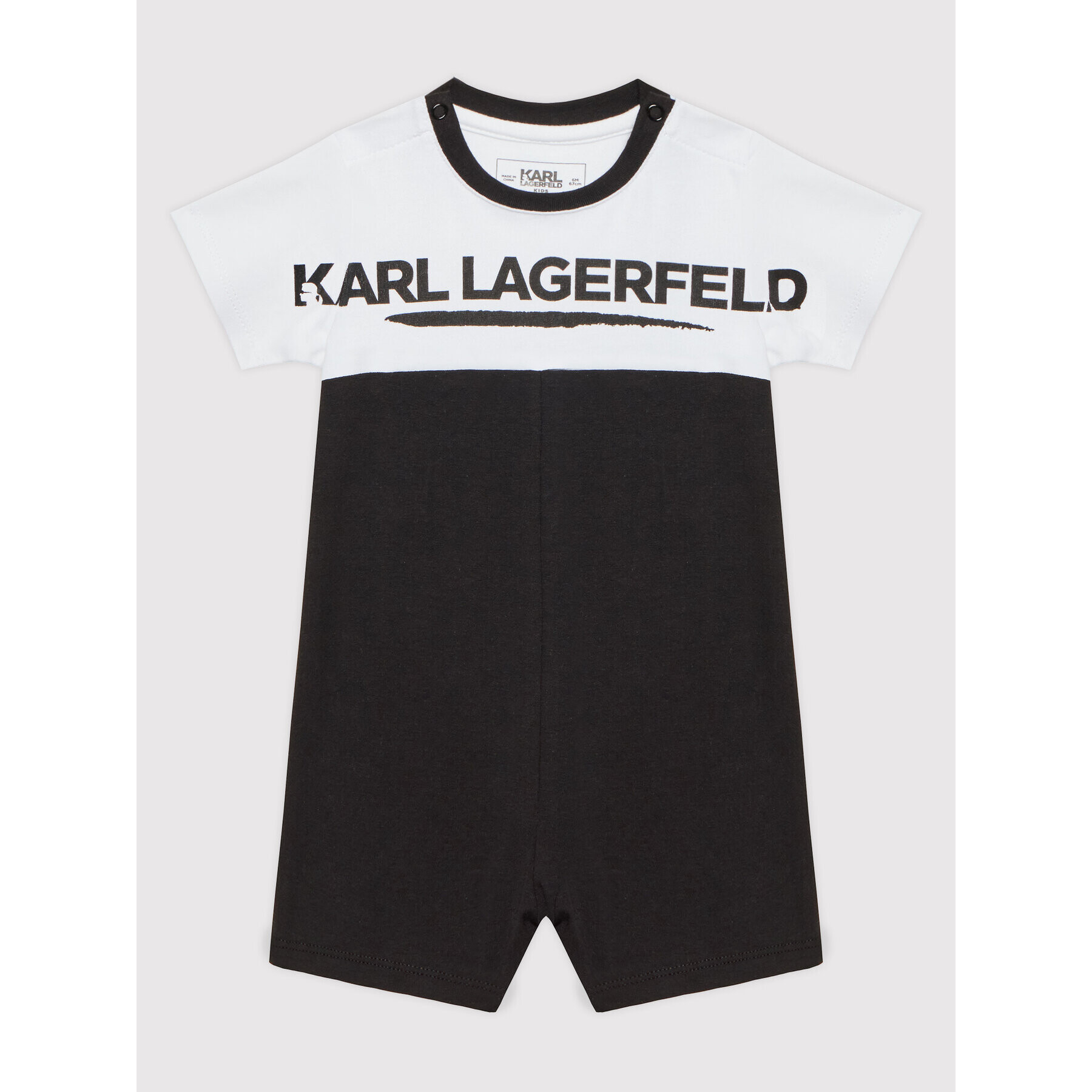 KARL LAGERFELD Otroški bodi Z94062 Črna Regular Fit - Pepit.si