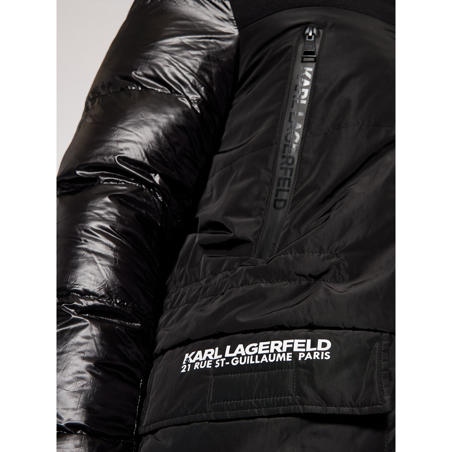 KARL LAGERFELD Parka Hooded 505013 502501 Črna Regular Fit - Pepit.si