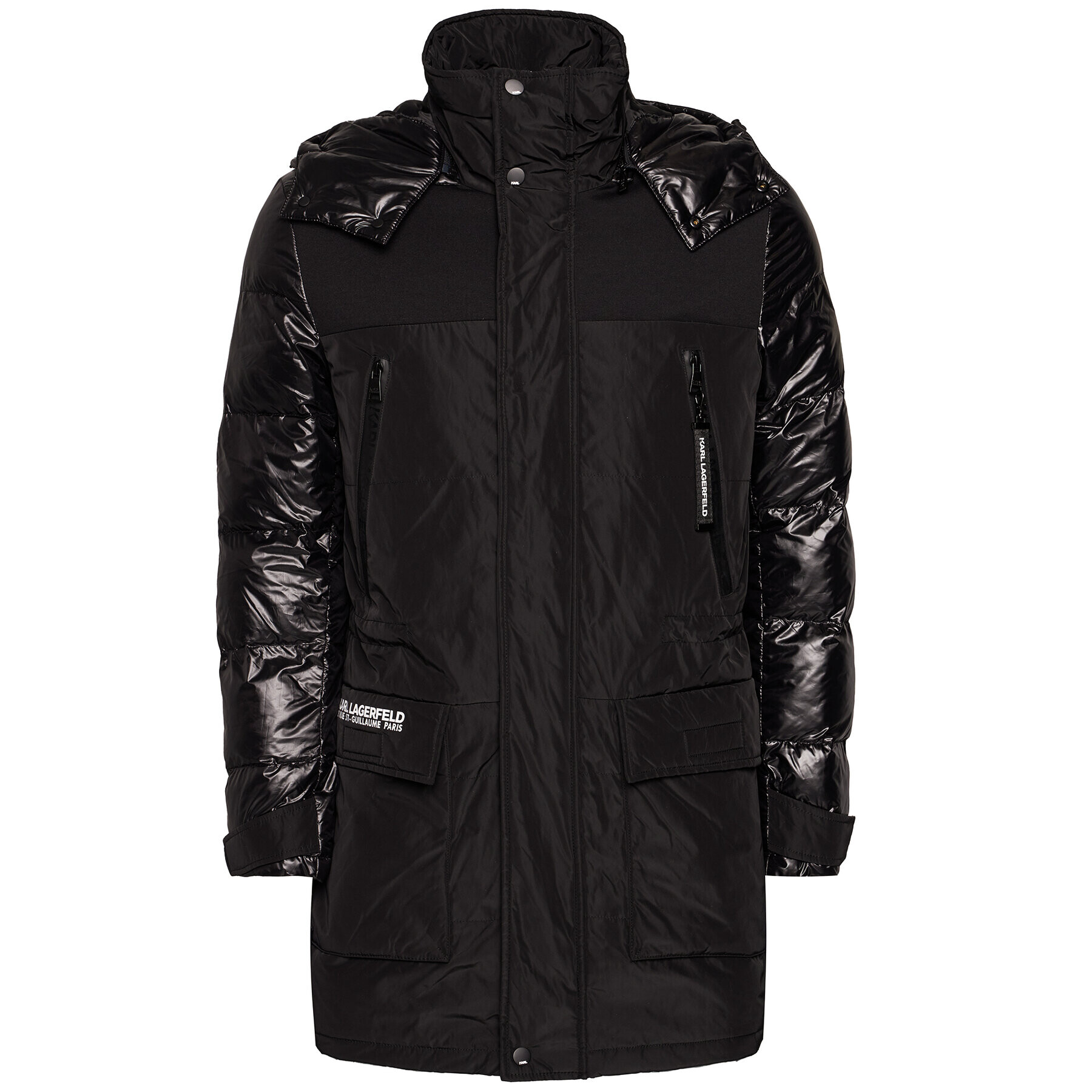 KARL LAGERFELD Parka Hooded 505013 502501 Črna Regular Fit - Pepit.si