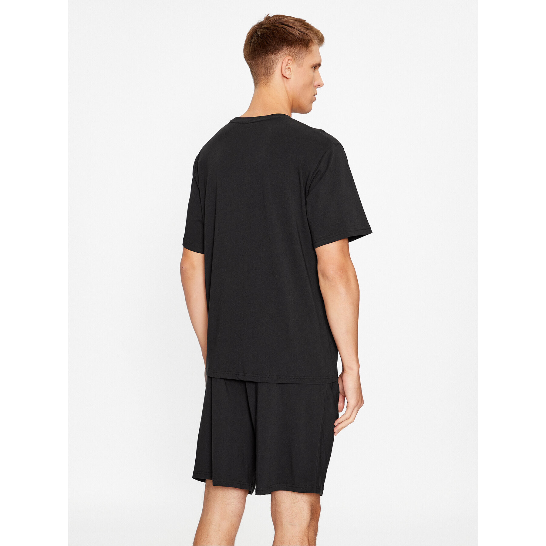 KARL LAGERFELD Pižama Ikonik 2.0 Pkt Short Pj Set 230M2106 Črna Regular Fit - Pepit.si